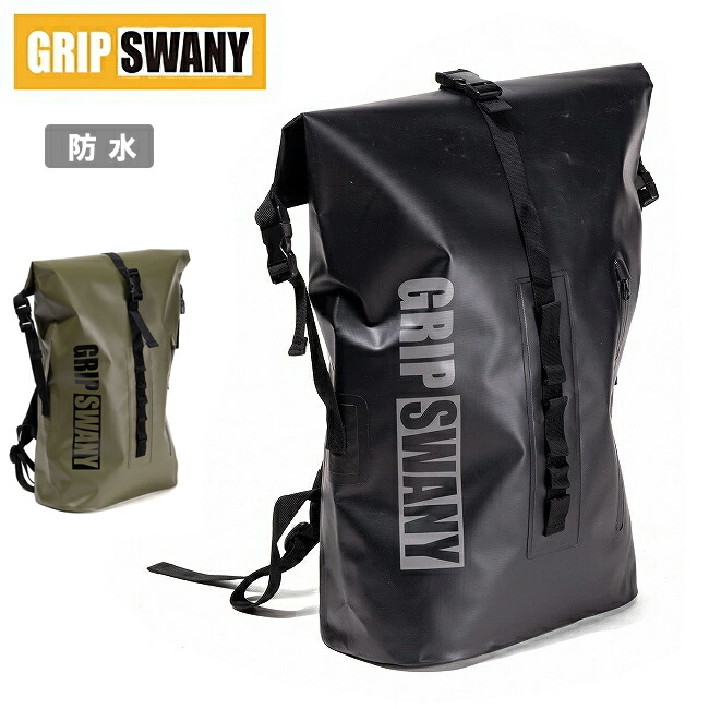 【エントリーでP10倍★4日20:00-10日01:59まで】GRIP SWANY グリップスワニー GS WATERPROOF ROLL TOP GSウォータープルーフロールトップ GSMB0037 【 カバン リュック バックパック 防水 PVC アウトドア 】