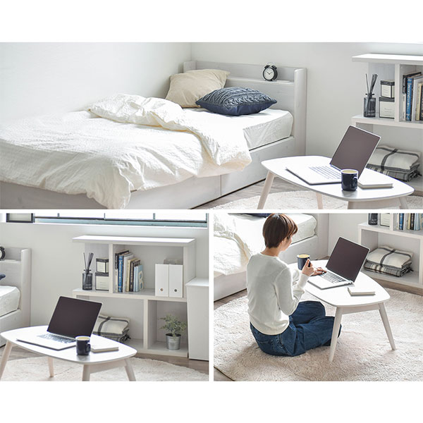 楽天市場 家具 3点セット シンプルワンルーム マットレス付き収納ベッド シングル ローテーブル シェルフ 棚 圧縮マットレス ホワイト 圧縮マットレス 佐藤産業 Ciset01 ｓｎｄインテリア