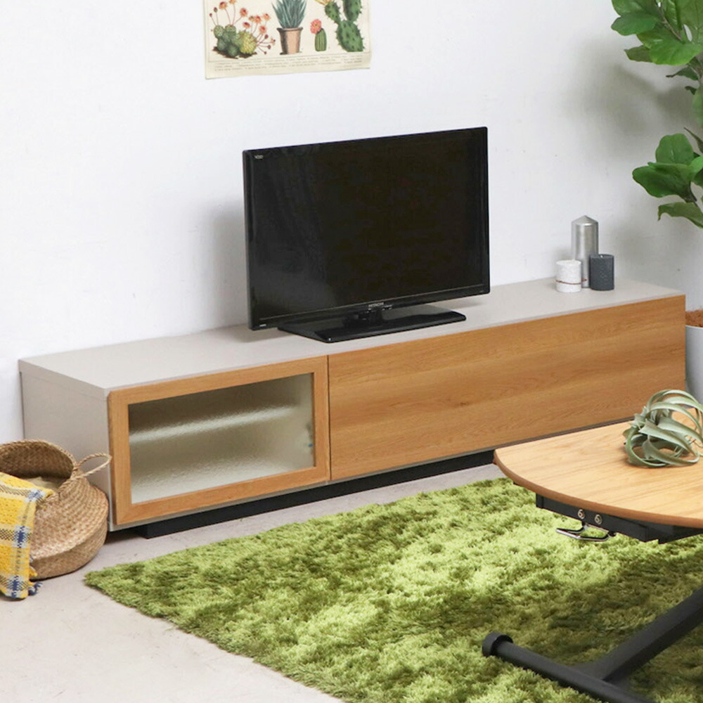 Tvボード 東馬インテリア 寝具 収納 テレビボード ガラス リビング収納 ローボード テレビ台 シンプル 収納家具 おしゃれ Stall ナチュラルで すっきりしたデザイン ナチュラル 引出付き 木製 ストール 幅180cm ガラス 東馬 ｓｎｄインテリア