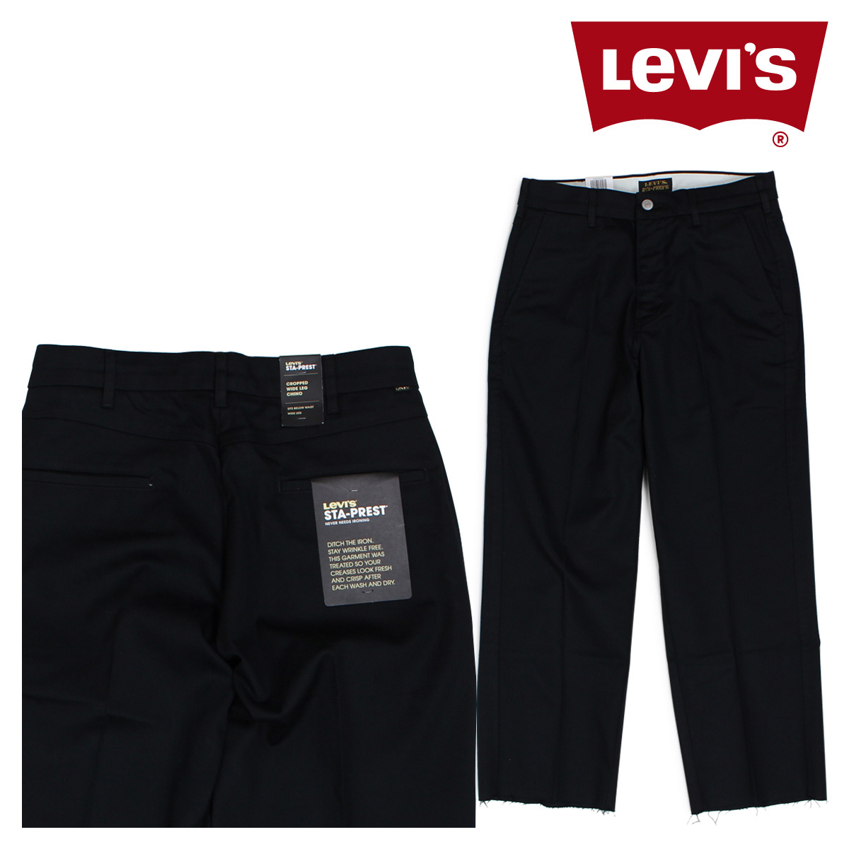 levi's black pants mens