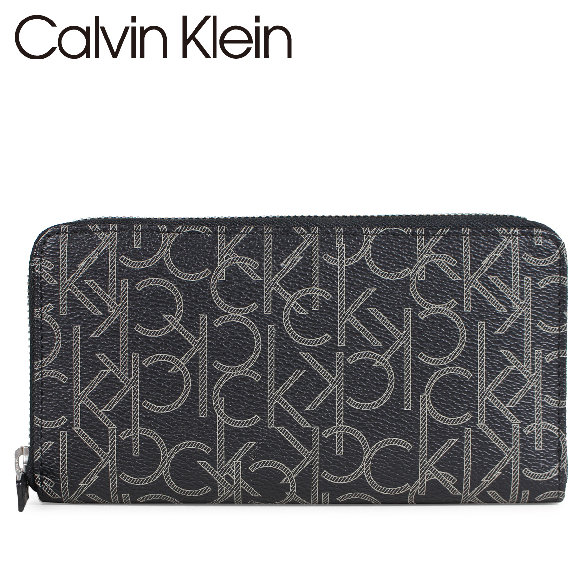 calvin klein zip wallet