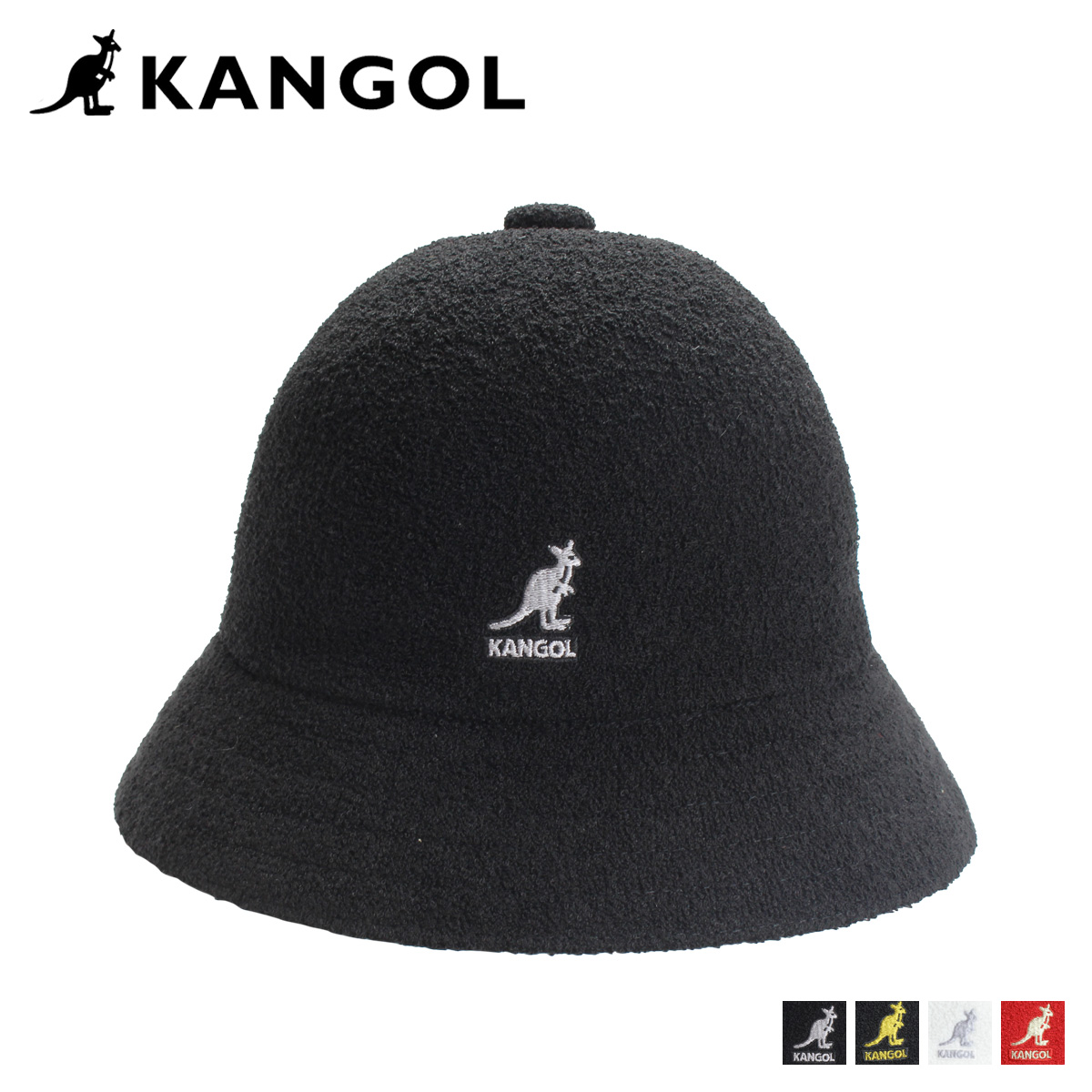 楽天市場 カンゴール Kangol ハット キャップ 帽子 バケットハット メンズ レディース Bermuda Casual ブラック ホワイト レッド 黒 白 スニークオンラインショップ