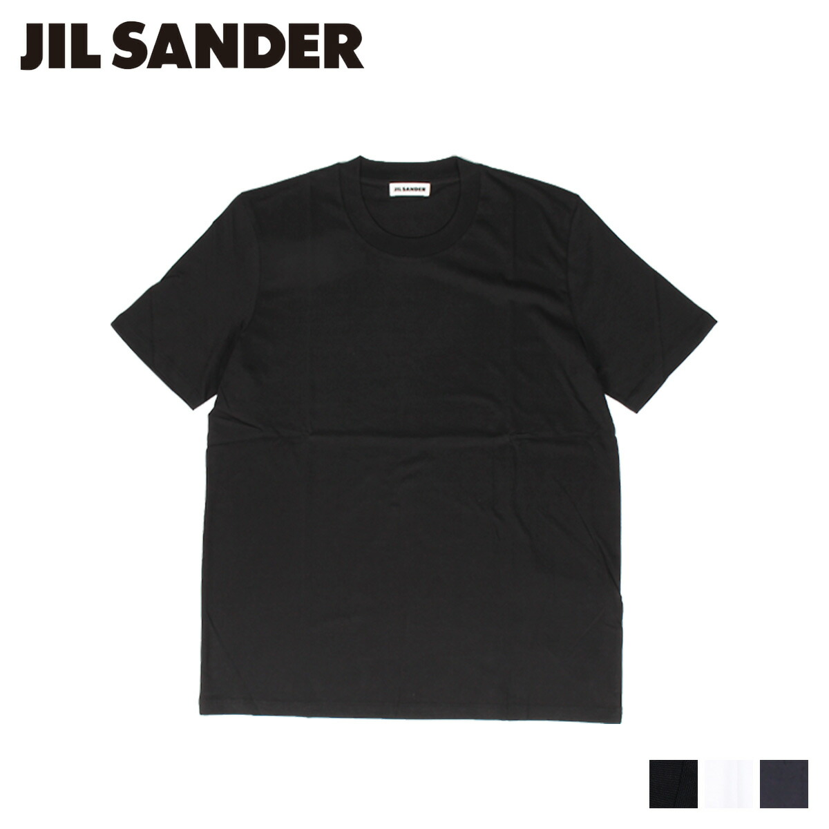 楽天市場 最大600円offクーポン Jil Sander Crew Neck T Shirt ジルサンダー Tシャツ メンズ レディース 半袖 カットソー 無地 ブラック ホワイト ダーク ブルー 黒 白 Jsmp7060 Mp Goods Lab