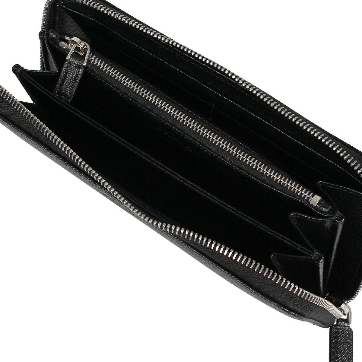 最大00円offクーポン ナイキ 長財布 Prada プラダ 財布 メンズ アグ サフィアーノ スティンガー ラウンドファスナー Zip Around ブラック 黒 2ml スニークオンラインショップ 送料無料 あす楽対応 プラダ Prada 財布 長財布 小銭入れ付き 送料0円