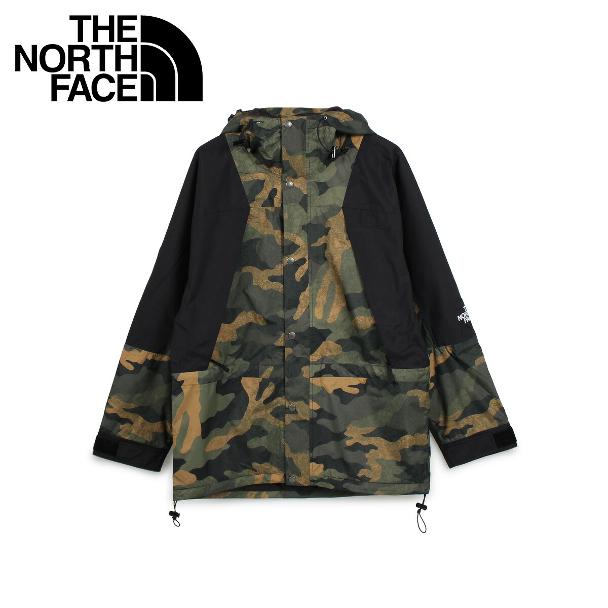 camouflage north face coat