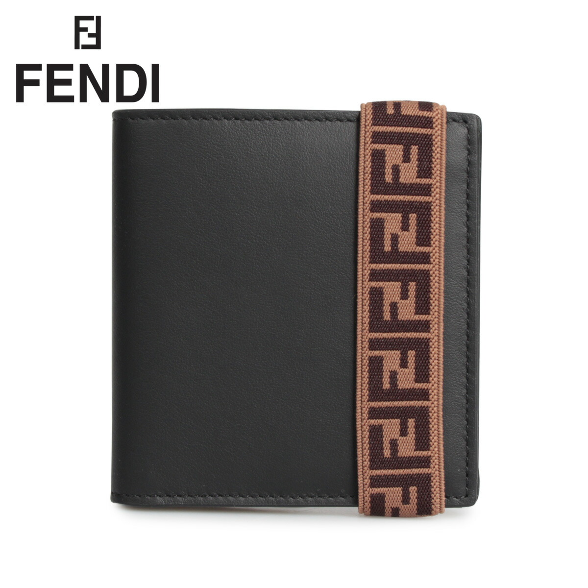 フェンディ Fendi 財布 二つ折り メンズ Bi Fold Wallet ブラック 黒 7m0277 A8vc 超安い品質