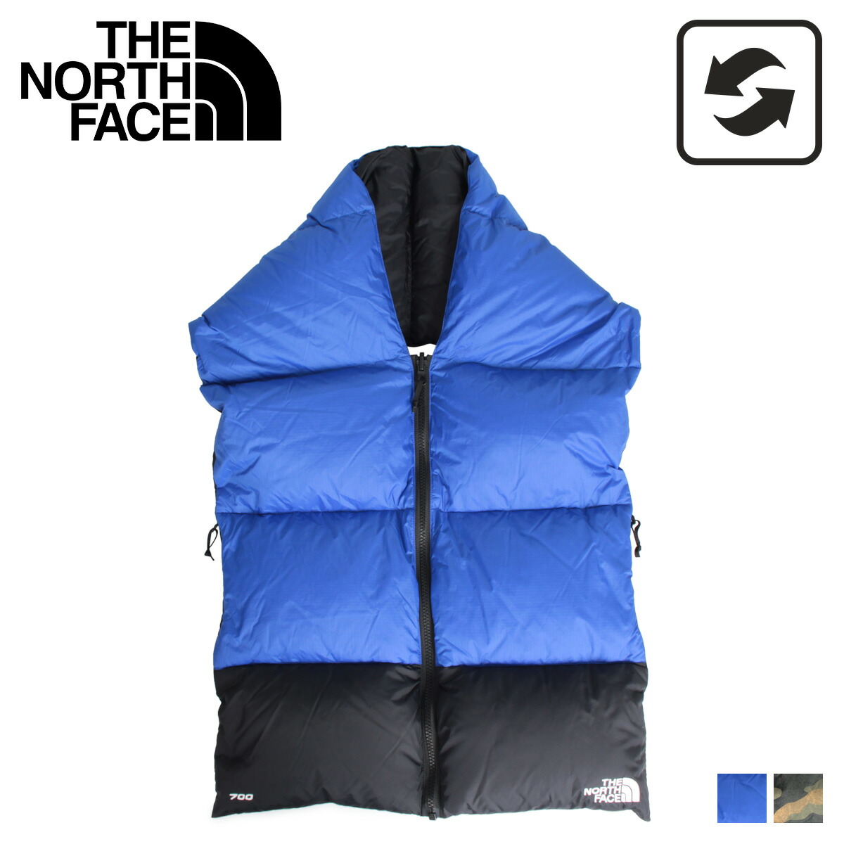 新着商品 ノースフェイス The North Face ダウン マフラー スカーフ ヌプシ メンズ レディース リバーシブル Nuptse Scarf ブルー カモ 迷彩 Nf0a3fmi 在庫あり 即納 Www Papermoney World Com