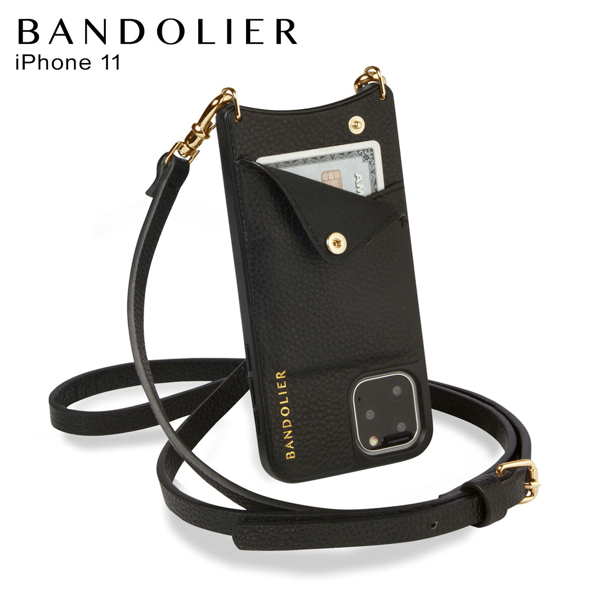 新しいコレクション Bandolier バンドリヤー エマ ゴールド Iphone11 ケース スマホ 携帯 ショルダー アイフォン メンズ レディース Emma Gold ブラック 黒 2900 Www Etechnologycr Com