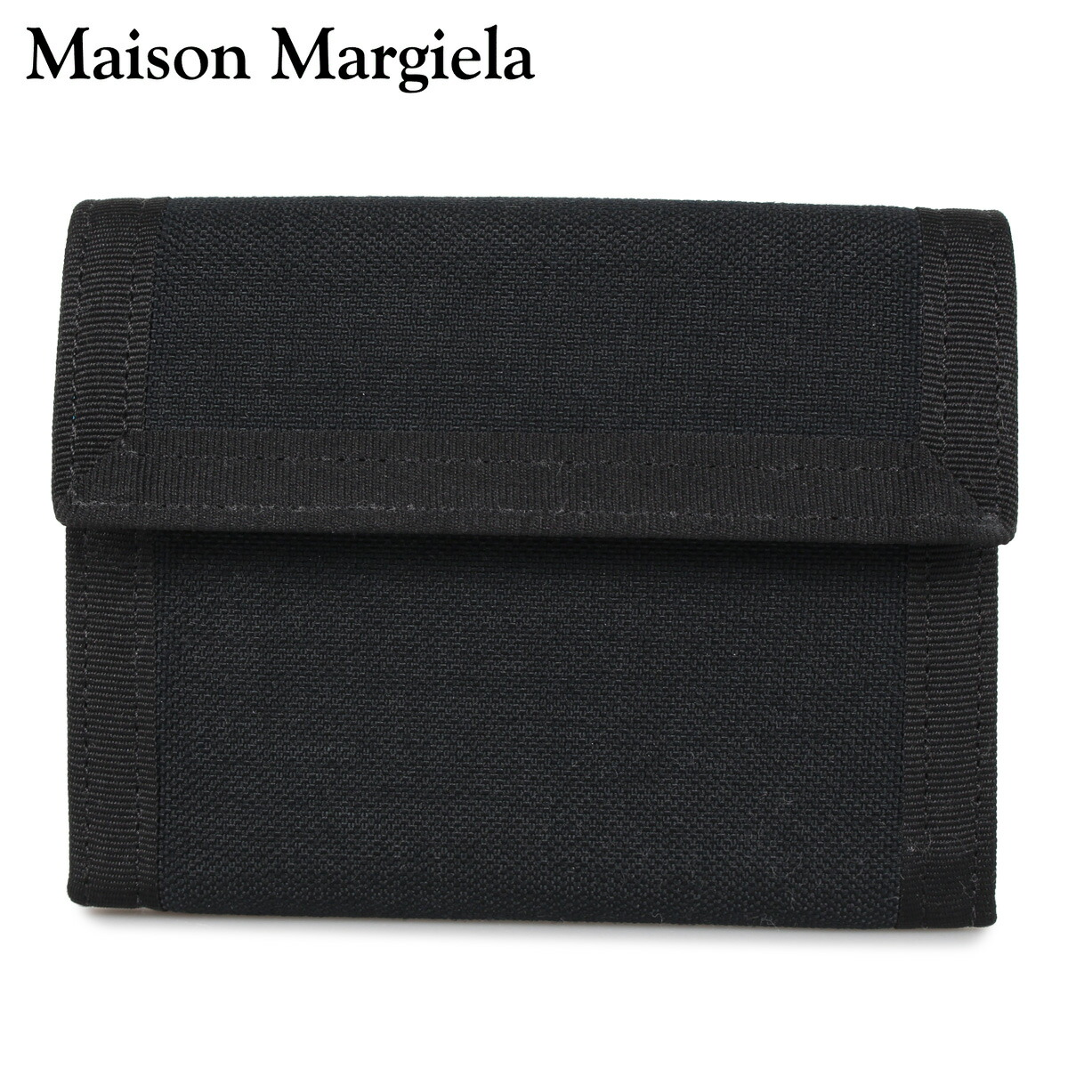 メゾンマルジェラ Maison Margiela 財布 三つ折り メンズ レディース Wallet ブラック 黒 S55ui08 T8013 安い