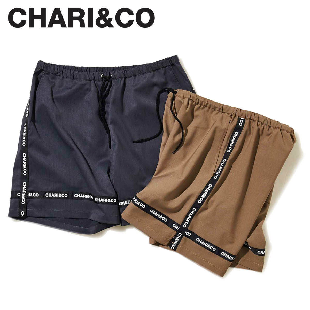 ハーフパンツ Chari Co あす楽対応 チャリアンドコー パンツ ベージュ スニークオンラインショップ Shorts チャリアンドコー ハーフパンツ パンツ パンツ 送料無料 Chari Co ショートパンツ メンズ Line ネイビー ハーフパンツ 最大600円offクーポン