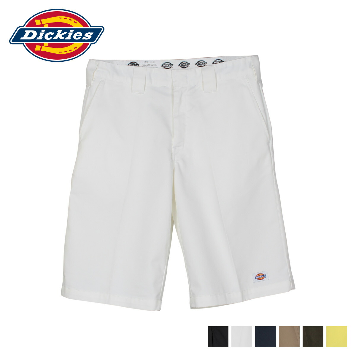 Dickies 男性用ペインターズダブルニーパンツ ホワイト 34x32