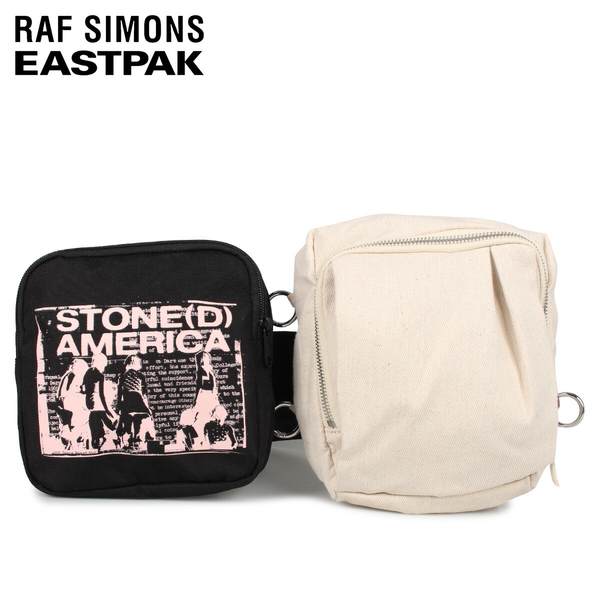 ラフシモンズ Raf Simons イーストパック Eastpak バッグ ウエストバッグ ボディバッグ メンズ レディース コラボ 3l Waist Loop ベージュ Ek38fb 86 以上節約