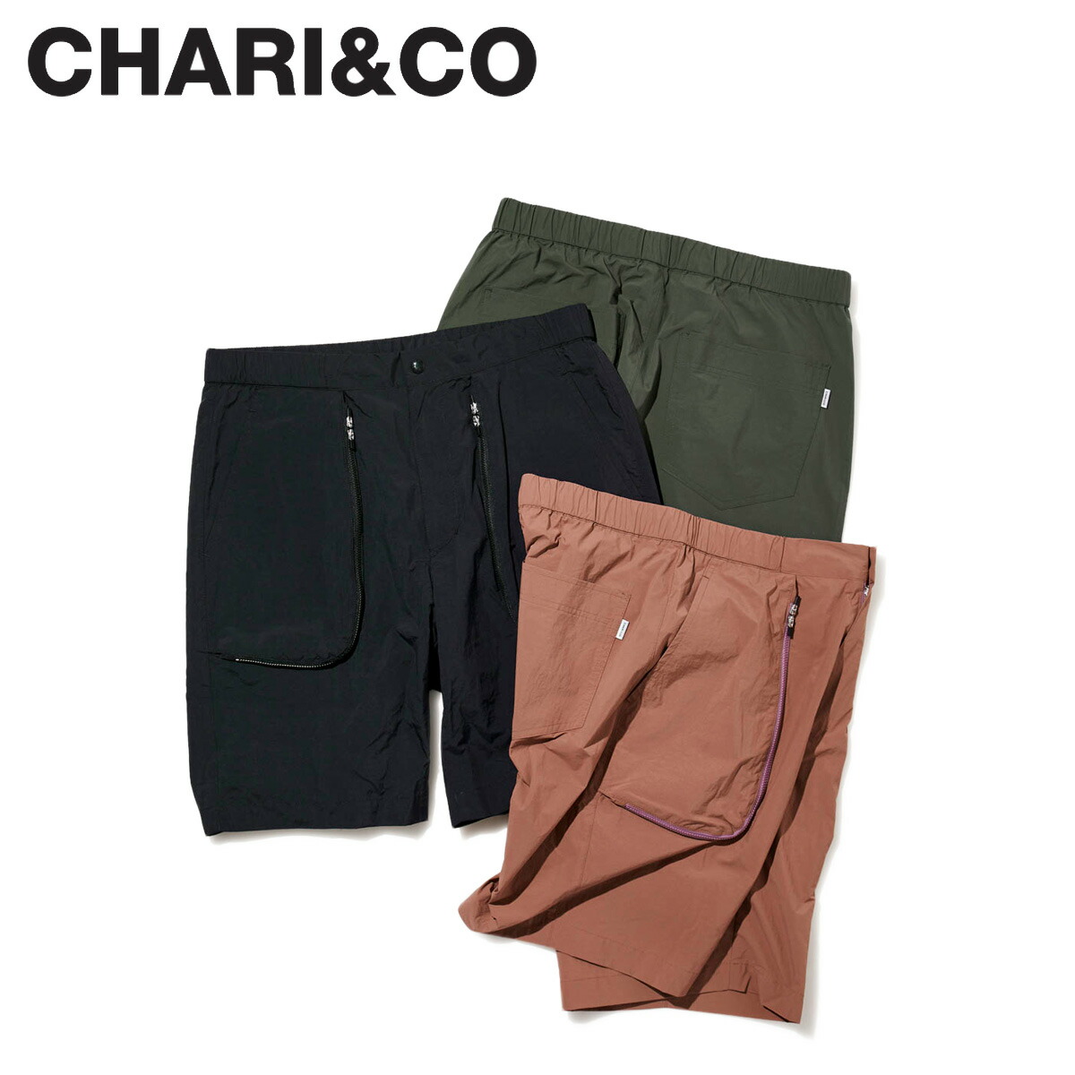 早割クーポン 最大00円offクーポン Chari Co チャリアンドコー パンツ ショートパンツ ハーフパンツ メンズ Nomad Shorts ブラック カーキ ピンク 黒 手数料安い Texastankworks Com