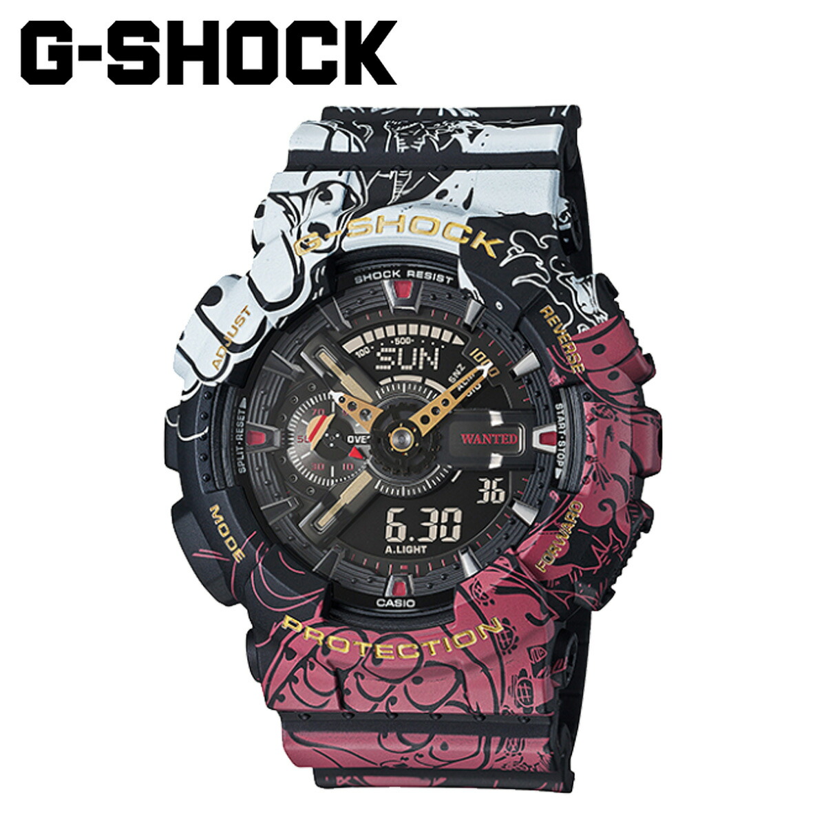 楽天市場 カシオ Casio G Shock 腕時計 Ga 110jop 1a4jr One Piece ワンピース コラボ 限定 メンズ レディース ブラック 黒 7 27 新入荷 スニークオンラインショップ