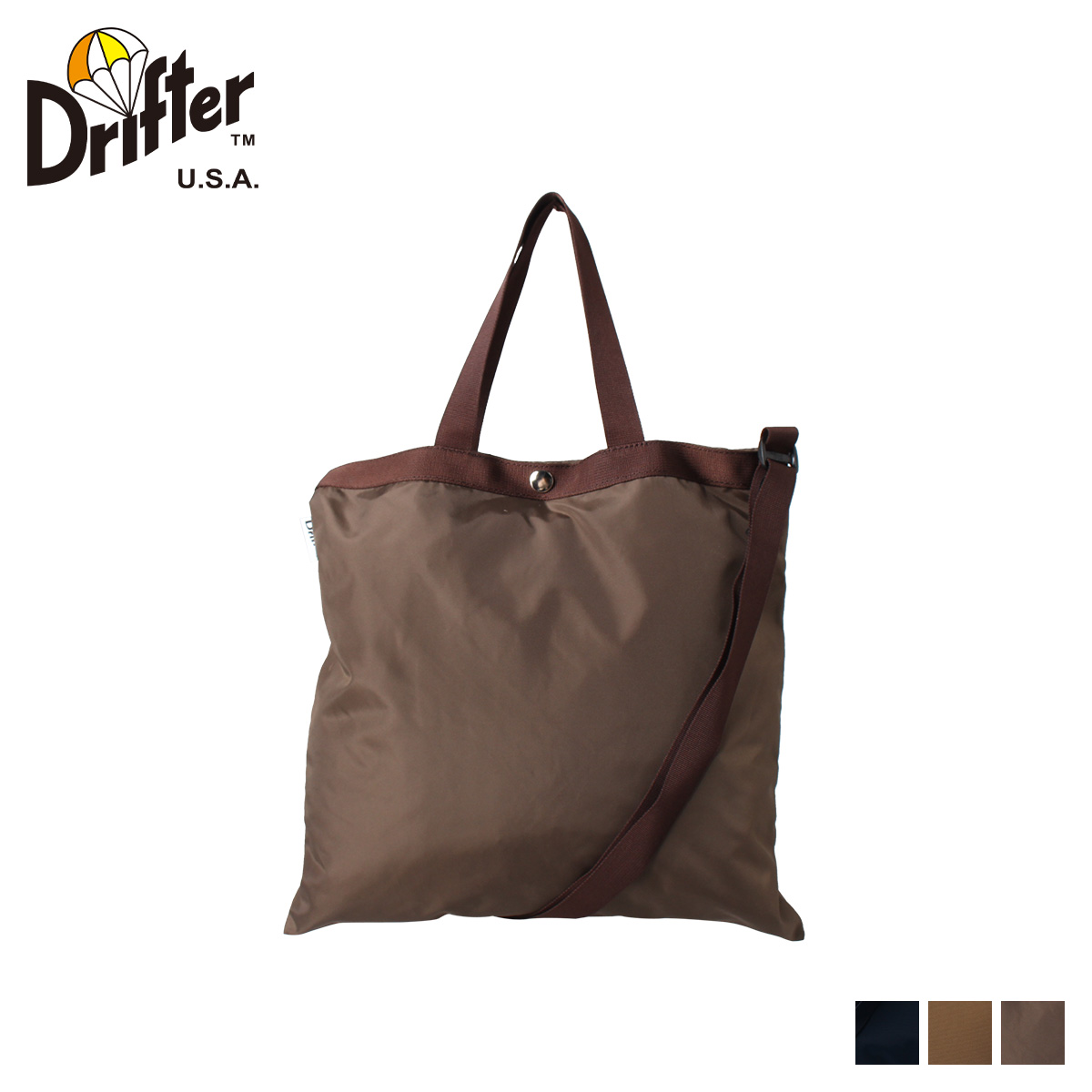 楽天市場 最大600円offクーポン Drifter Elementary Tote ドリフター バッグ トートバッグ ショルダーバッグ エコバッグ メンズ レディース 5l 2way ネイビー ベージュ ブラウン Dfv1615 Goods Lab