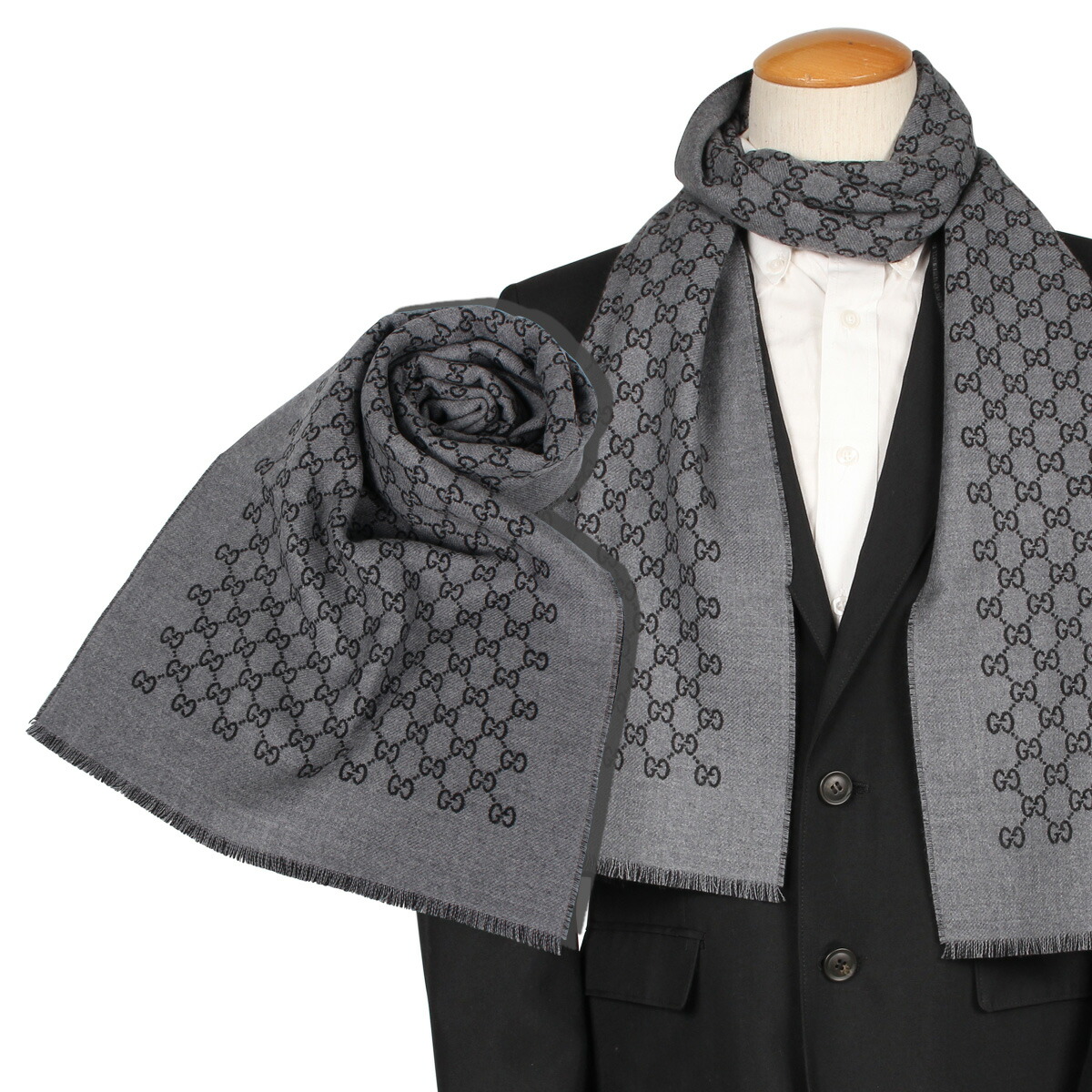 ❤新品箱袋付❤GUCCI マフラー ストール ショール スカーフ❤定価７万円❤ GUCCI 並行輸入品 【名入れ無料】【スペシャルラッピング付き