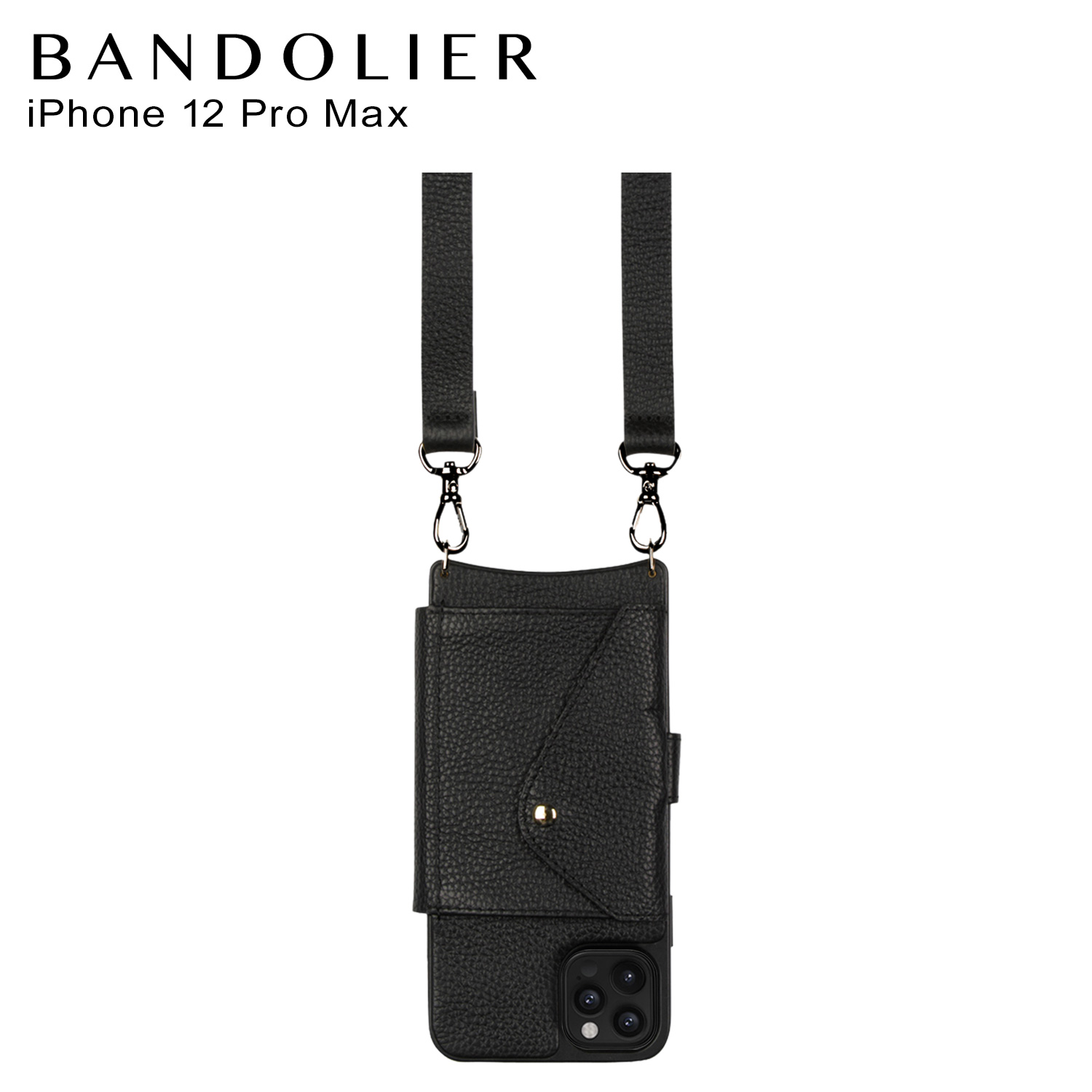 Bandolier バンドリヤー Iphone12 Pro Max ケース スマホ 携帯 ショルダー アイフォン ヘイリー フォーリオ ピューター メンズ レディース Hailey Folio Pewter ブラック 黒 13hai Daicelssa Az Com