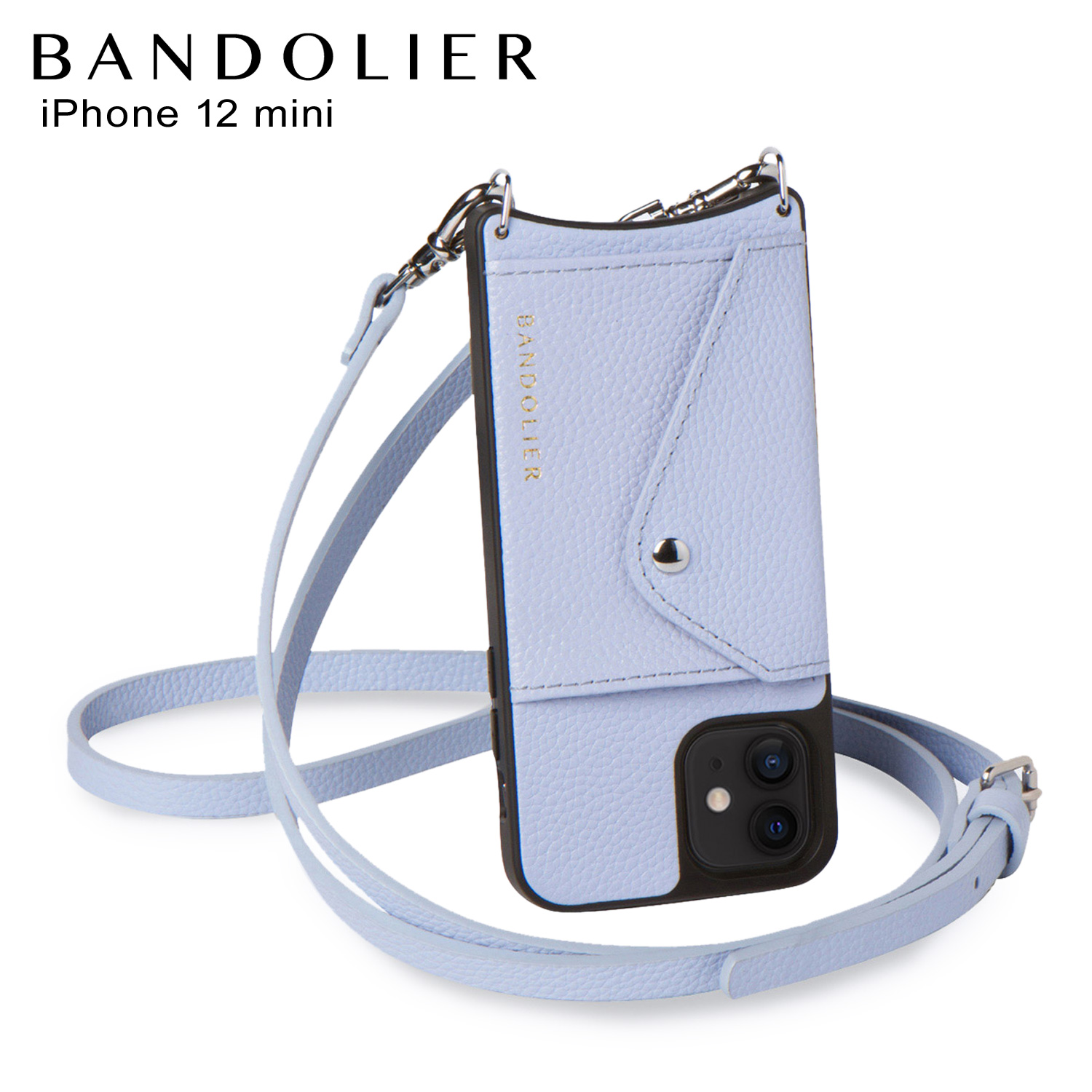 BANDOLIER バンドリヤー iPhone 12 mini ケース スマホケース 携帯 ショルダー アイフォン ドナー サイド スロット  ペリウィンクル メンズ