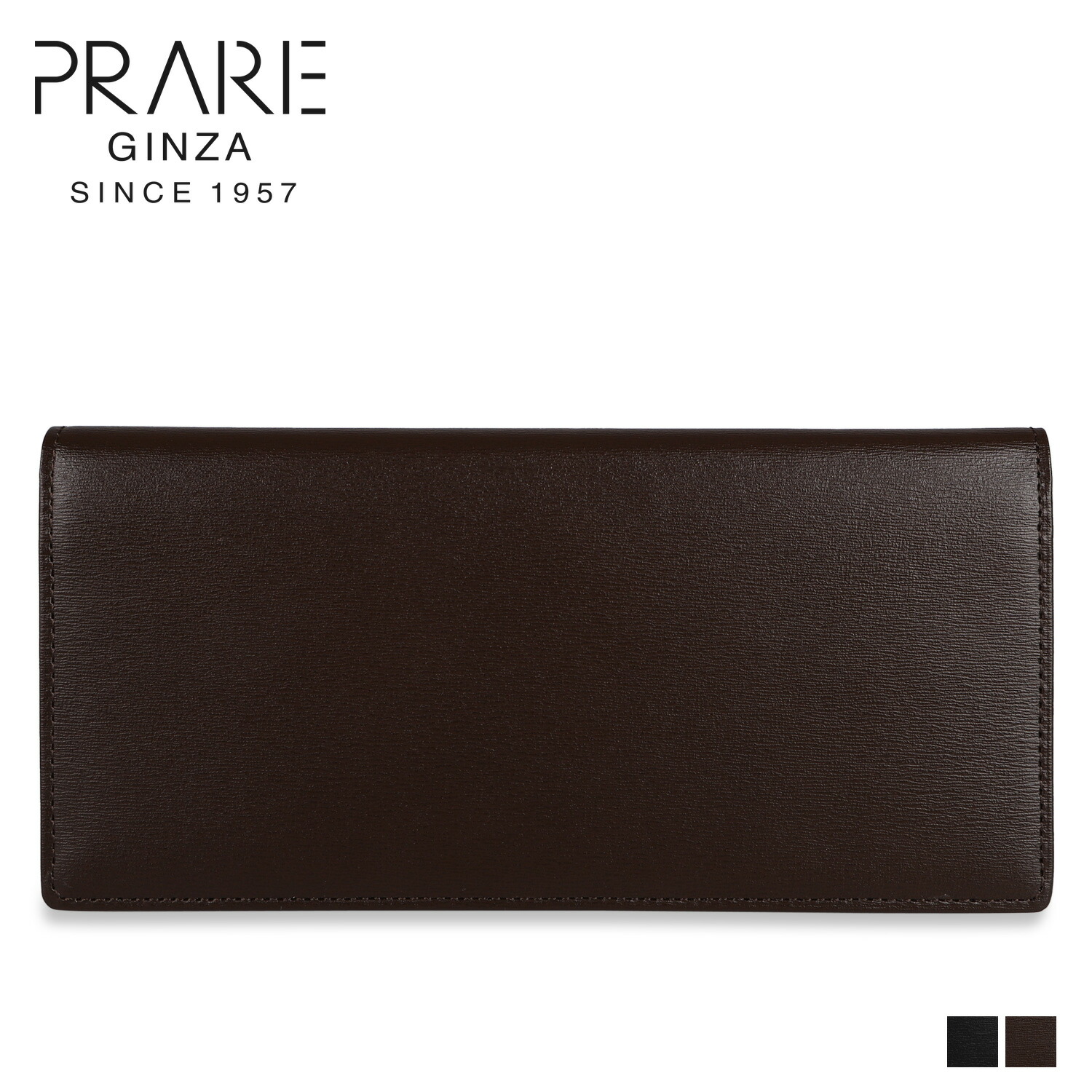 【最大1000円OFFクーポン発行中 7/27 10:59まで！】 プレリーギンザ PRAIRIE GINZA 長財布 メンズ 本革 ボックス カーフ BOX CALF ブラック ブラウン 黒 NP56020｜スニークオンラインショップ