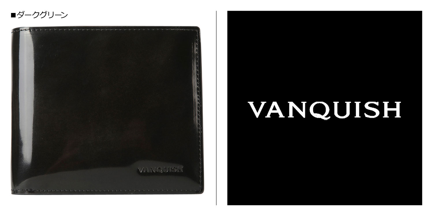 をしている ヴァンキッシュ VANQUISH 二つ折財布 メンズ VQM-40490BK