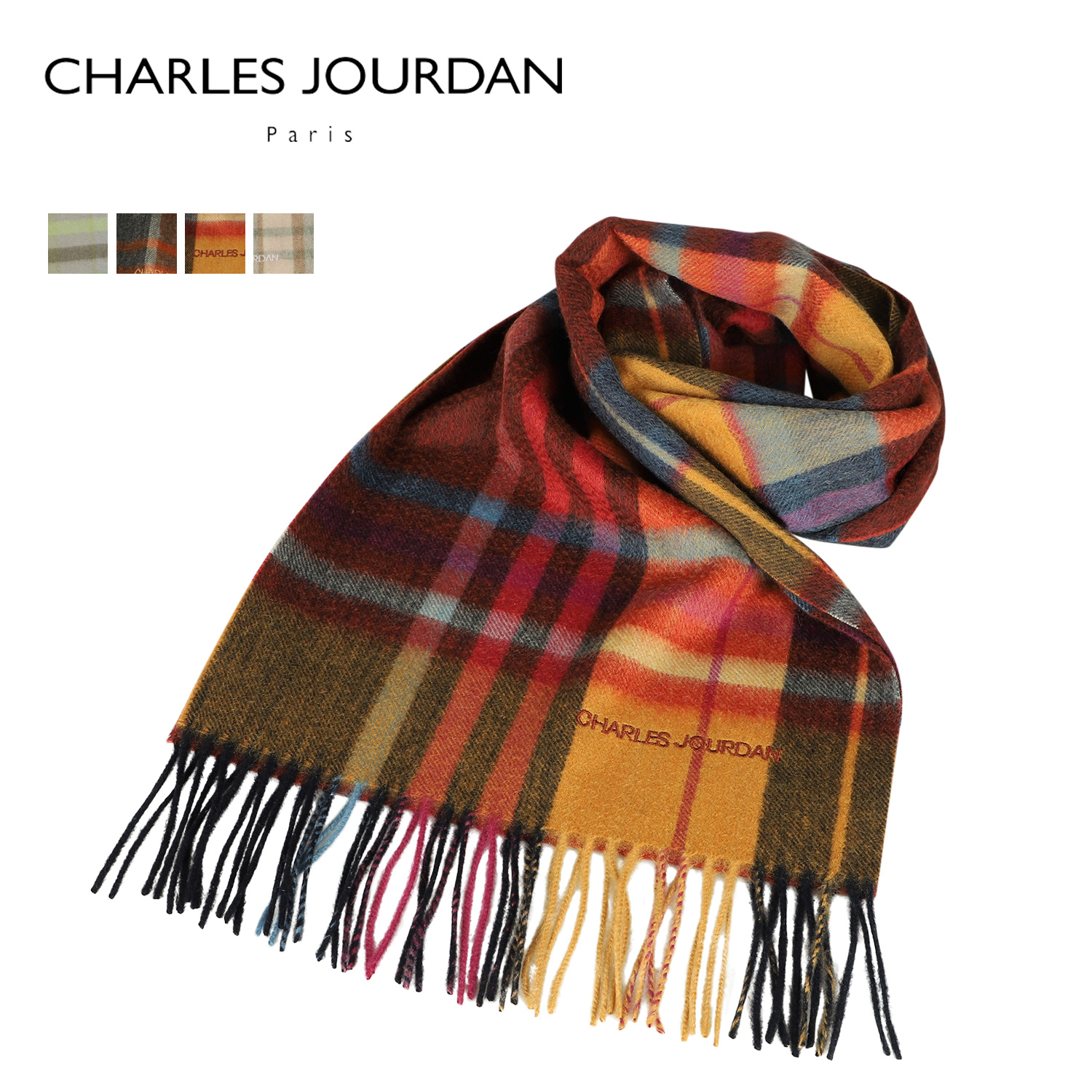 シャルルジョルダン Charles メンズ マフラー Jourdan スカーフ レディース