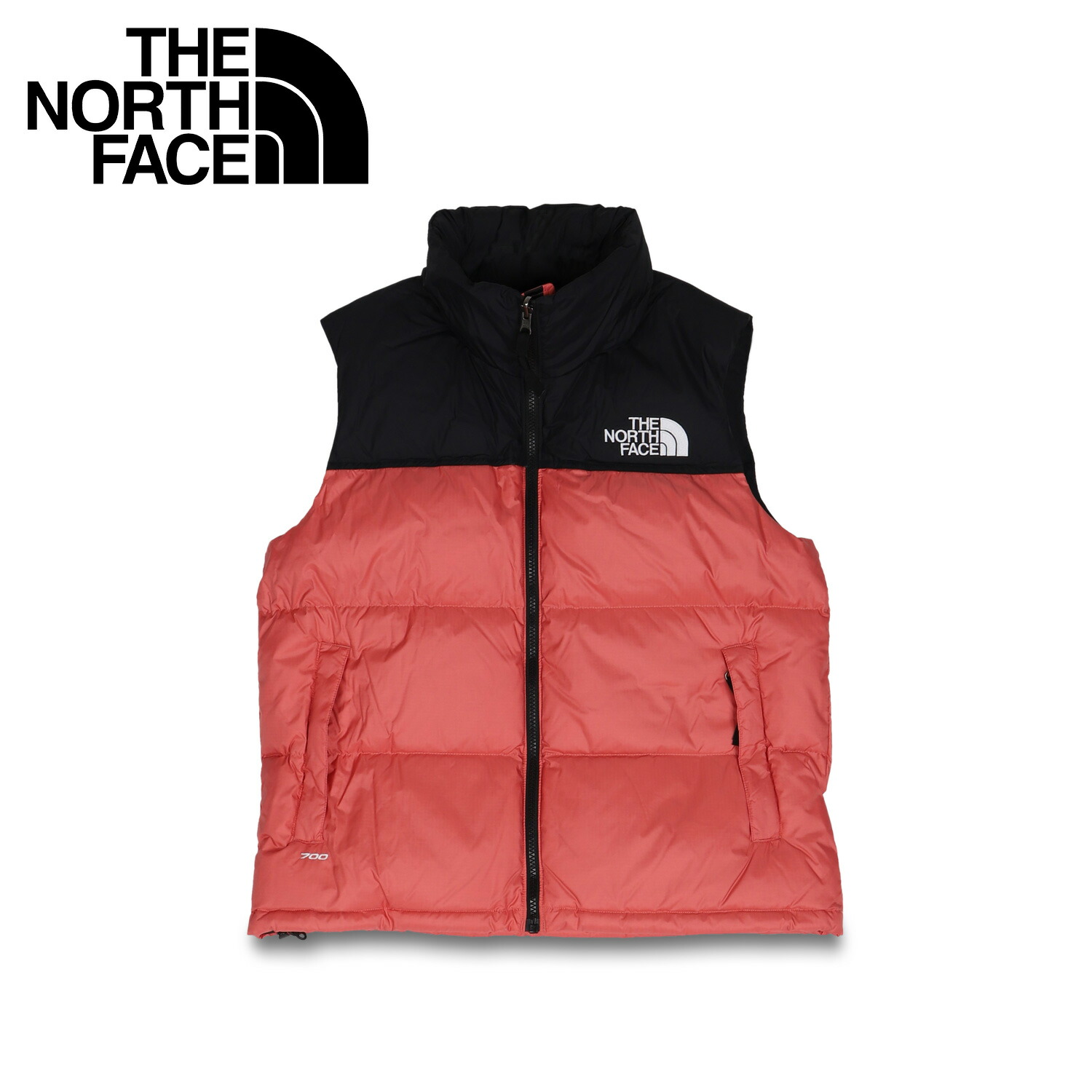 美品】THE NORTH FACE ヌプシ ダウンベスト 赤 700フィル S ノース