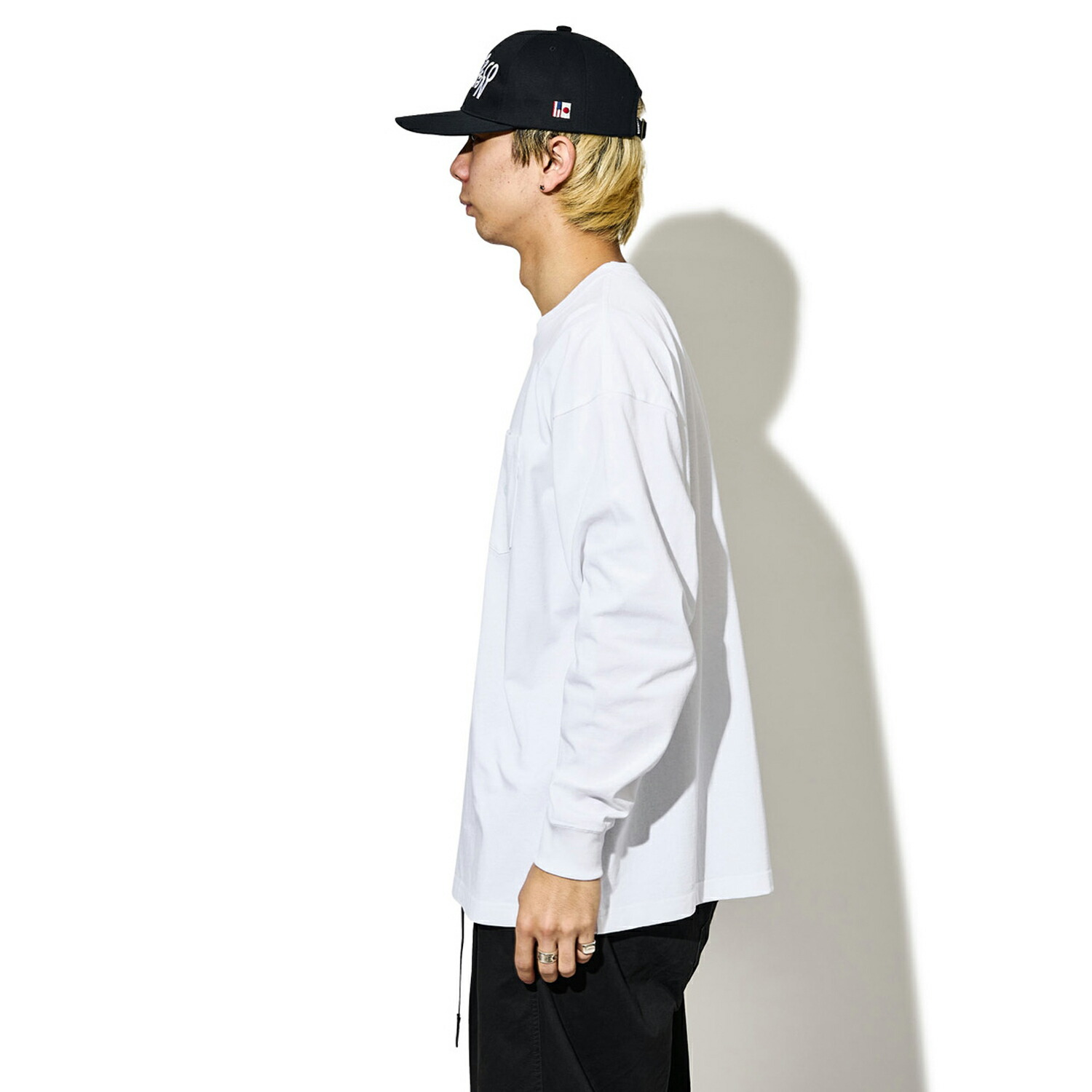 Charico チャリアンドコー L Logo Physical Pkt S Tee Tシャツ カットソー ブラウン ホワイト メンズ ライト ロンt 白 長袖 送料無料 新品 Tシャツ