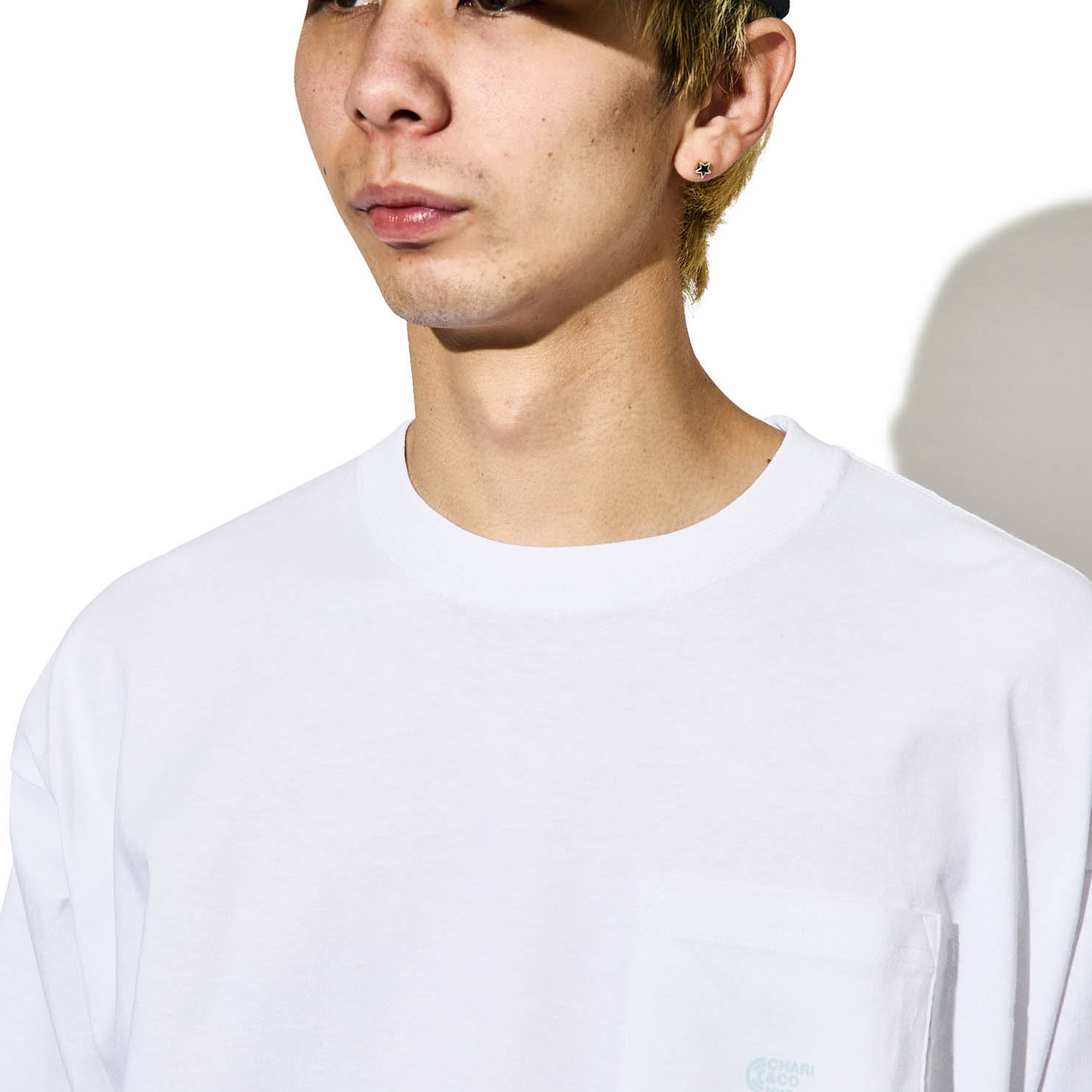 Charico チャリアンドコー L Logo Physical Pkt S Tee Tシャツ カットソー ブラウン ホワイト メンズ ライト ロンt 白 長袖 送料無料 新品 Tシャツ