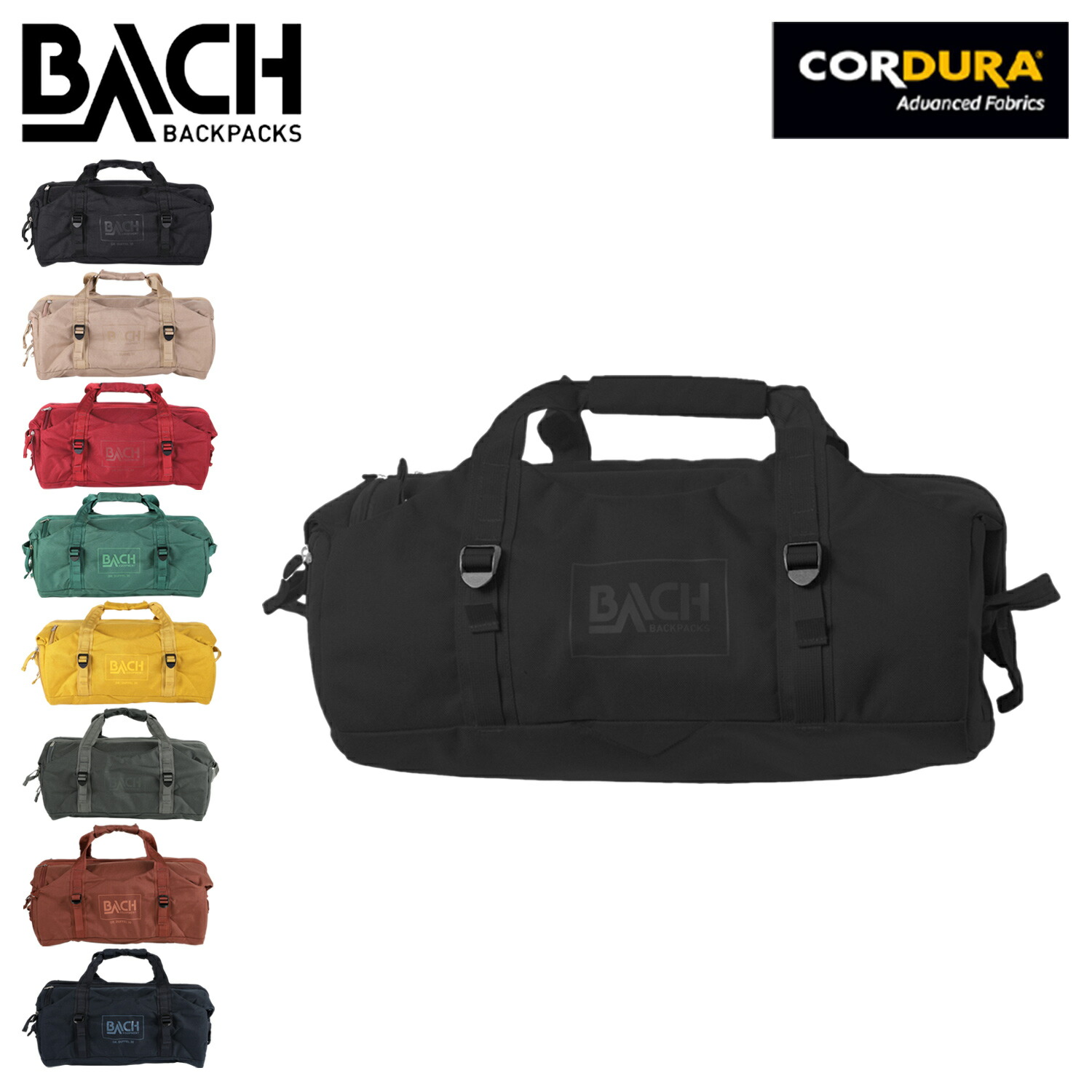 BACH ボストンバッグ ブラック　30Ｌ 楽天市場】【日本正規品】 バッハ ダッフルバッグ リュック BACH
