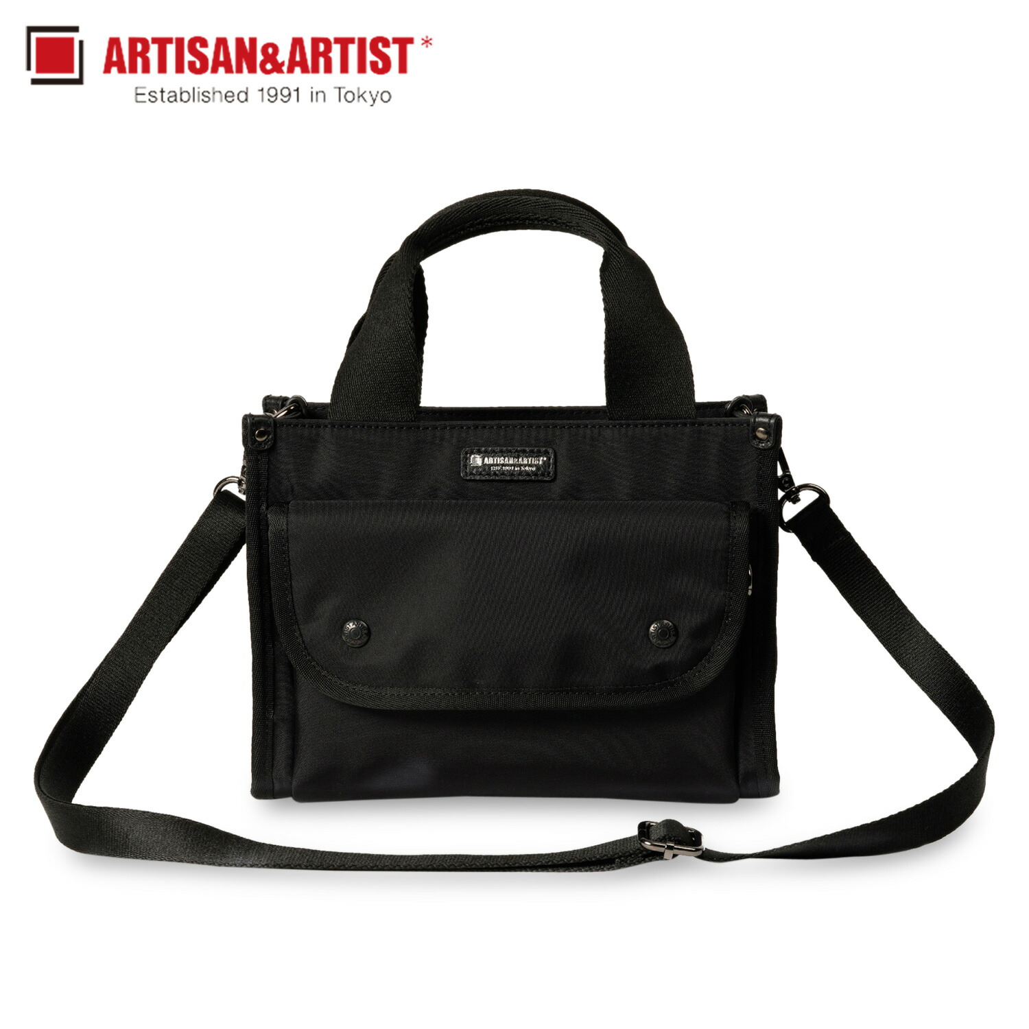 アルティザンアーティスト ARTISANARTIST ショルダーバッグ ハンドバッグ レディース 斜めがけ RECTANGULR 2WAY MINI BAG ブラック 黒 2WB-RM198