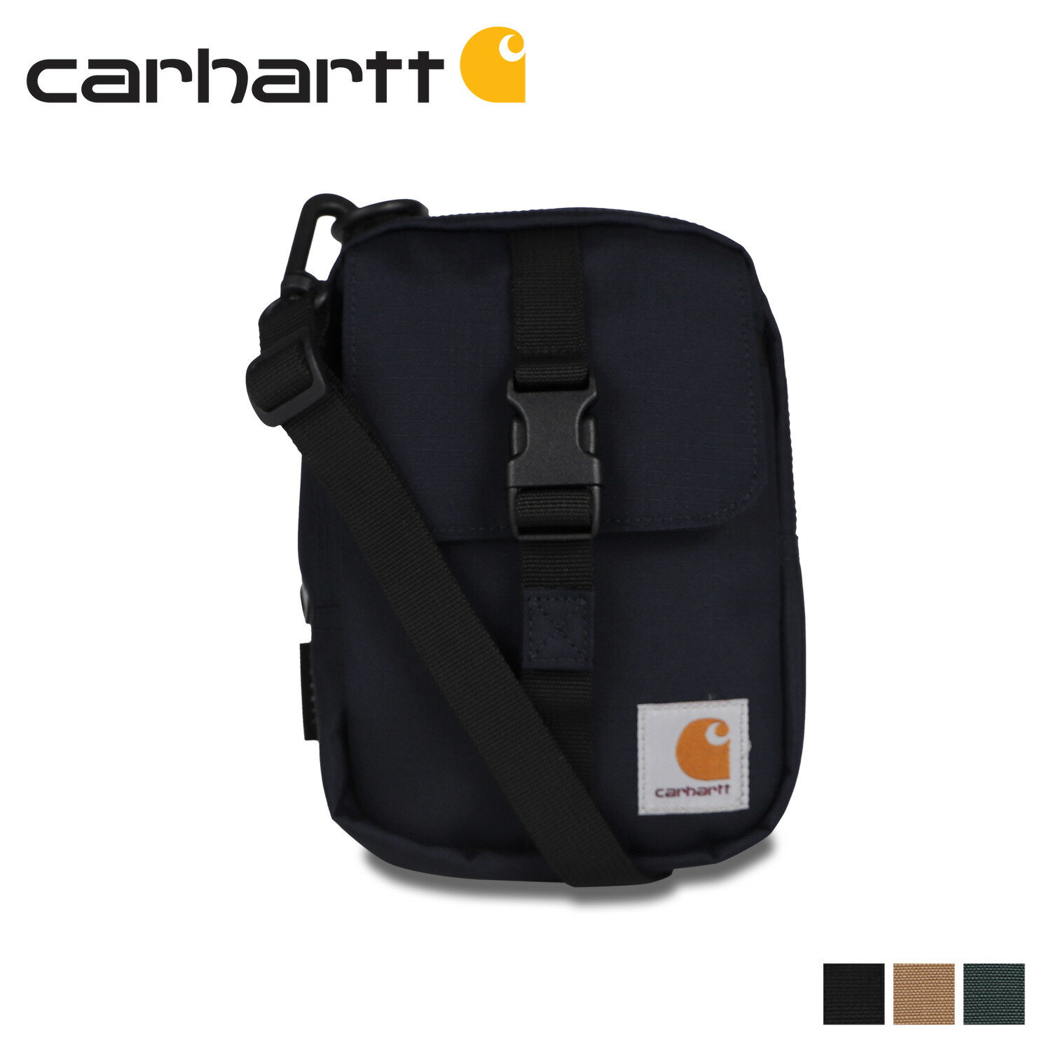 【最大1000円OFFクーポン発行中 4/12 23:59まで！】 カーハート carhartt ショルダーバッグ バーノン オーガナイザー バッグ メンズ レディース 撥水 斜め掛け VERNON ORGANIZER BAG ダーク ネイビー ブラウン グリーン I030087