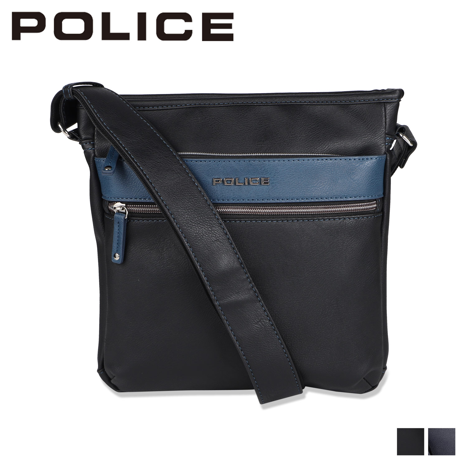 【最大1000円OFFクーポン発行中 4/12 23:59まで！】 ポリス POLICE ショルダーバッグ メンズ SHOULDER BAG ブラック ネイビー 黒 PA-66004