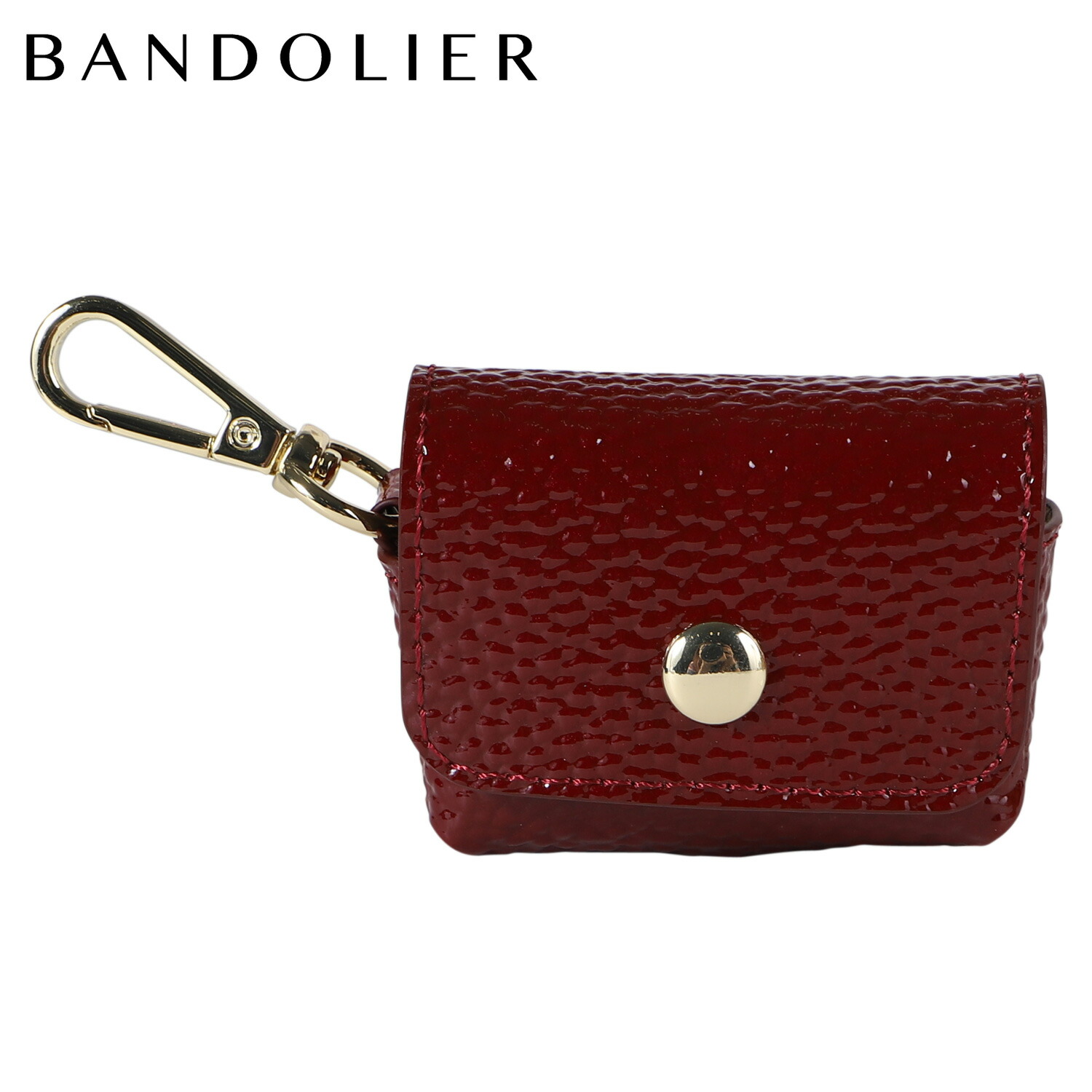 BANDOLIER バンドリヤー AirPods Pro ポーチ スマホ 携帯 エアーポッズ プロ メンズ レディース POUCH BURGUNDY ワイン レッド 46AVE 母の日