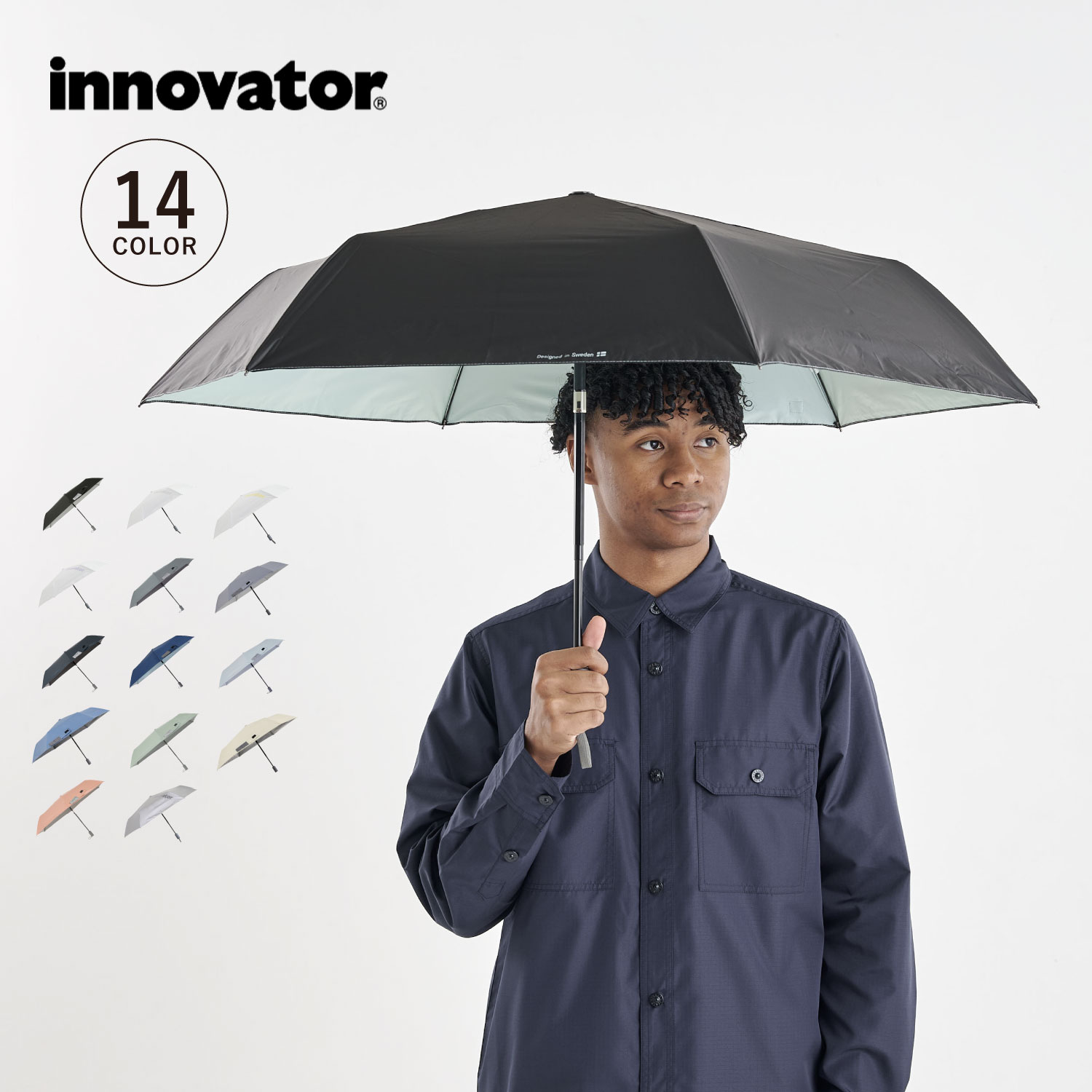 新品未使用 ラジカル イノベーターソリッド イノベーター innovator イノベーター 折りたたみ傘 晴雨兼用