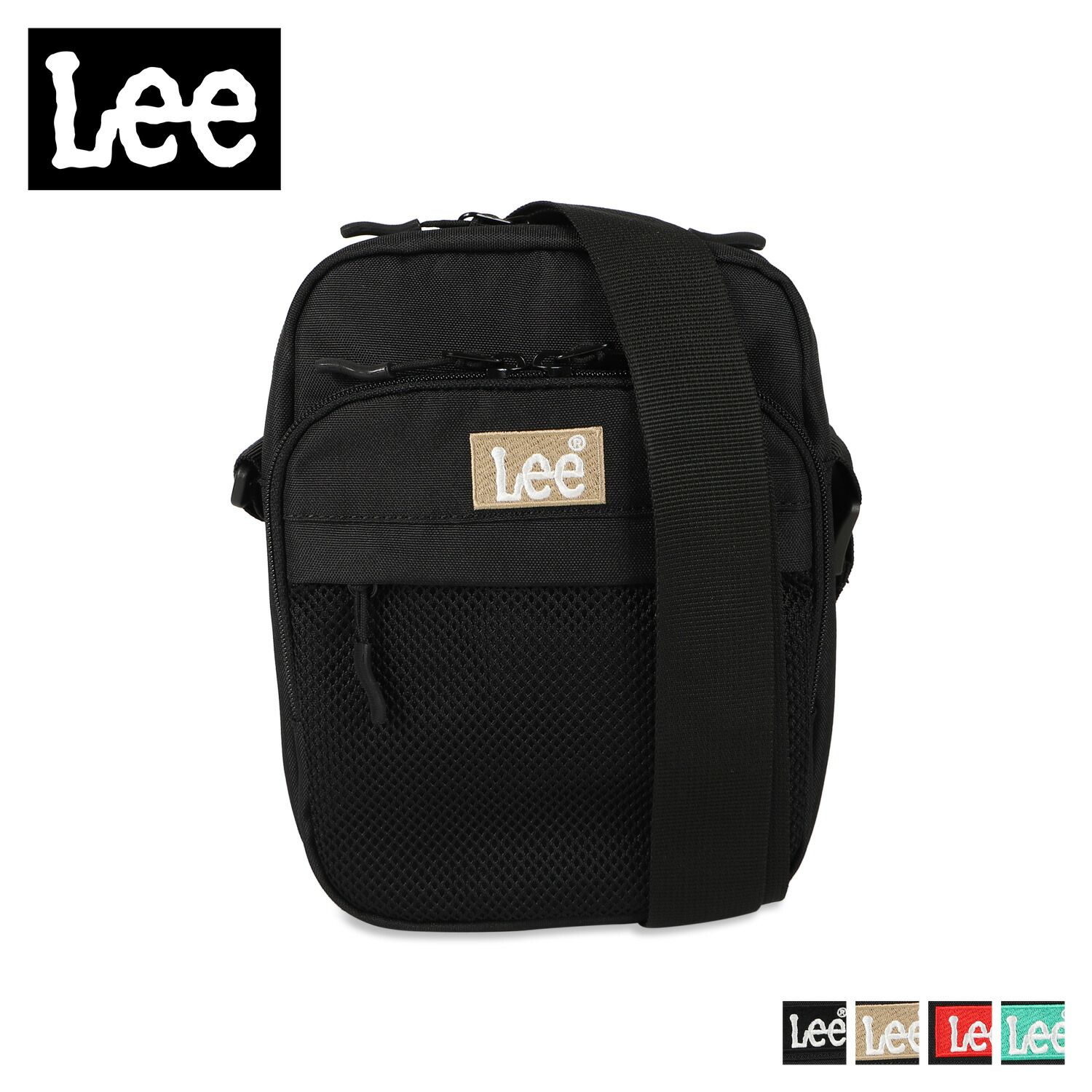 【最大1000円OFFクーポン発行中 4/12 23:59まで！】 Lee リー バッグ ショルダーバッグ ミニ メンズ レディース 斜めがけ 軽量 PRAY2 ブラック ベージュ レッド グリーン 黒 320-3723