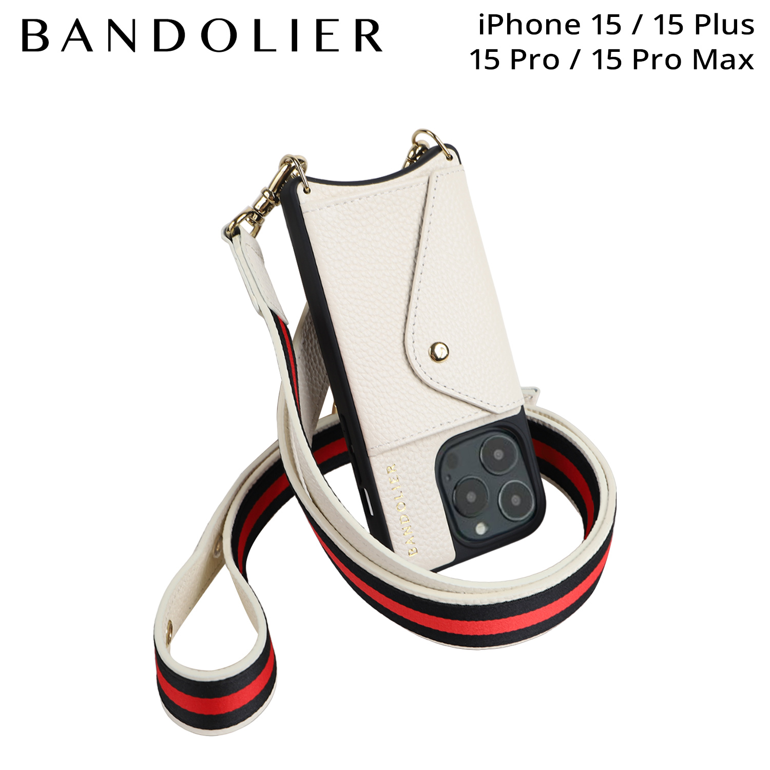 キンバリー アイボリー iPhone 15 Pro 楽天市場】BANDOLIER KIMBERLY IVORY バンドリヤー iPhone15