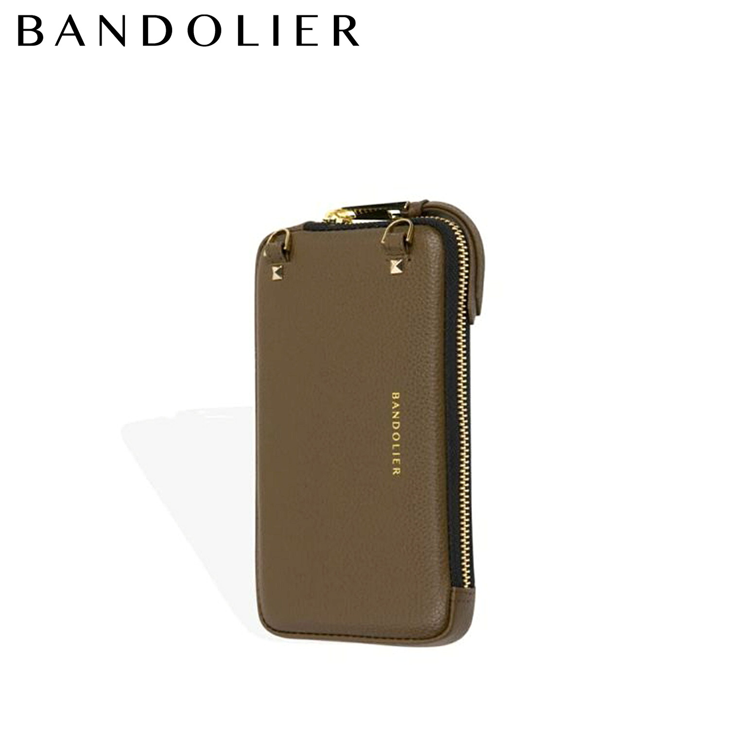 BANDOLIER バンドリヤー ポーチ スマホ 携帯 レザー エキスパンデッド フォレストブラウン ポーチ メンズ レディース EXPANDED FOREST BROWN POUCH ブラウン 21GRA 母の日
