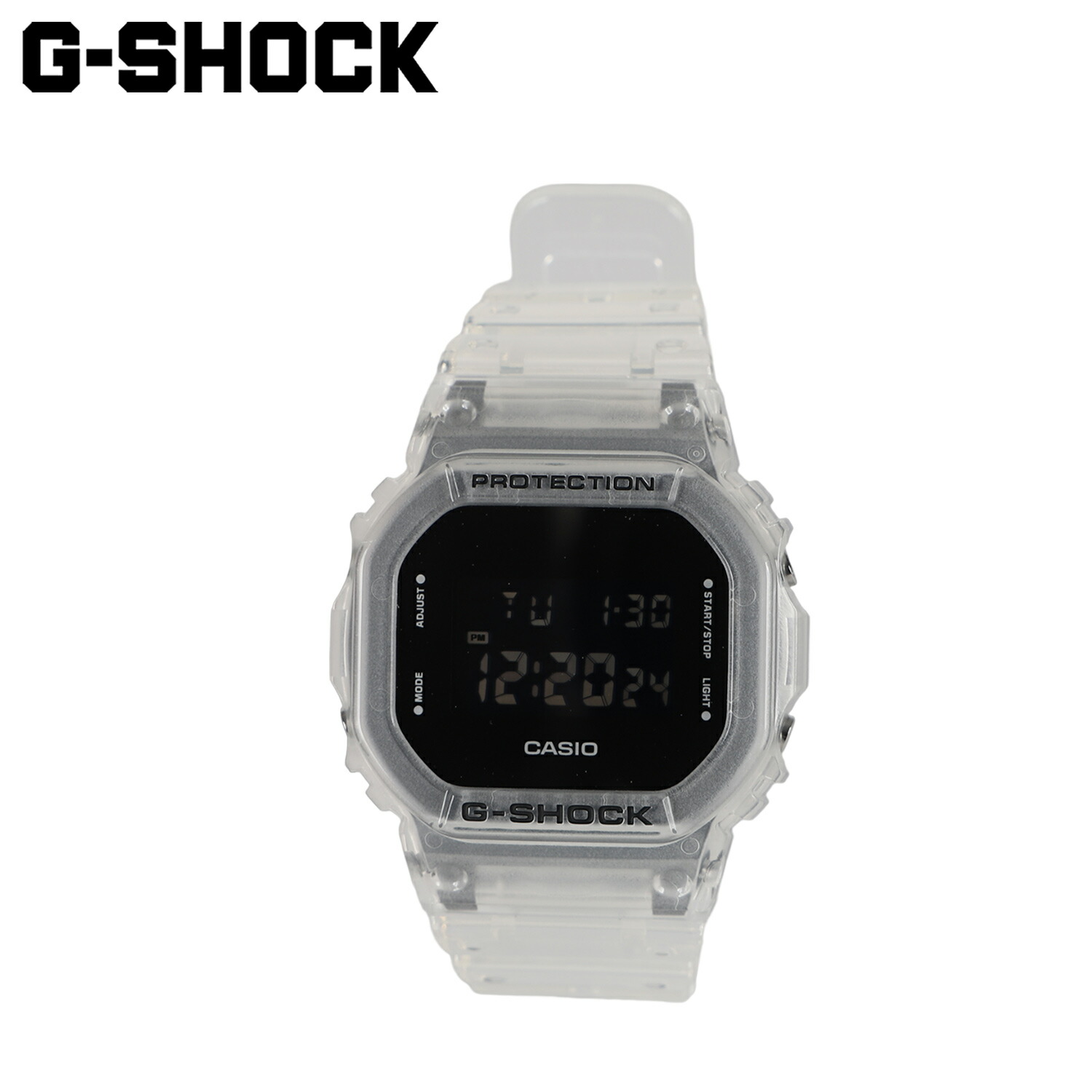 【最大1000円OFFクーポン発行中 4/17 11:59まで!】 カシオ CASIO G-SHOCK 5600 SERIES 腕時計 DW-5600USKE-7JF ジーショック Gショック G-ショック メンズ レディース クリア