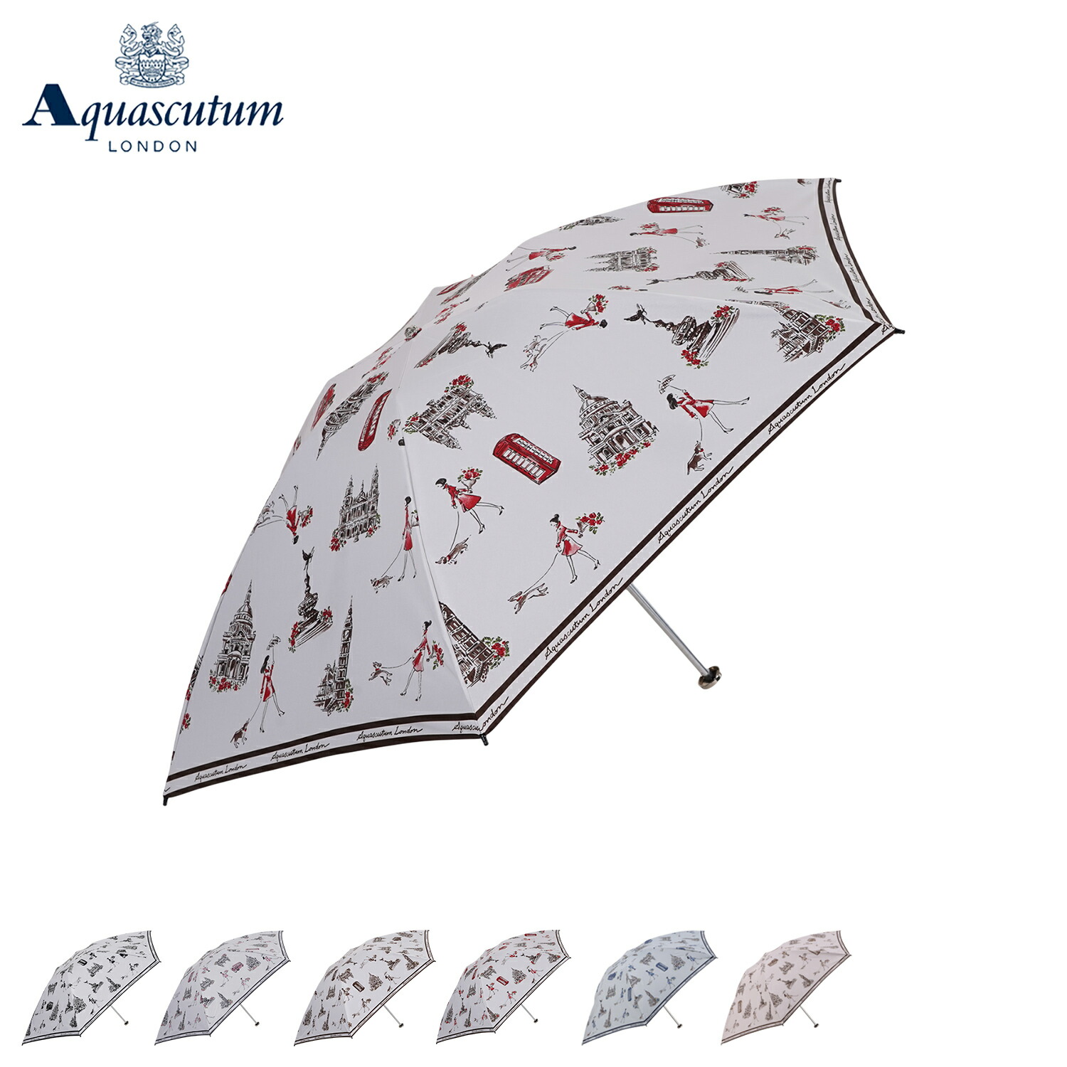 15400円→8500円！アクアスキュータム ボタニカル柄 晴雨兼用傘 楽天市場】AQUASCUTUM アクアスキュータム 日傘 折りたたみ 軽量