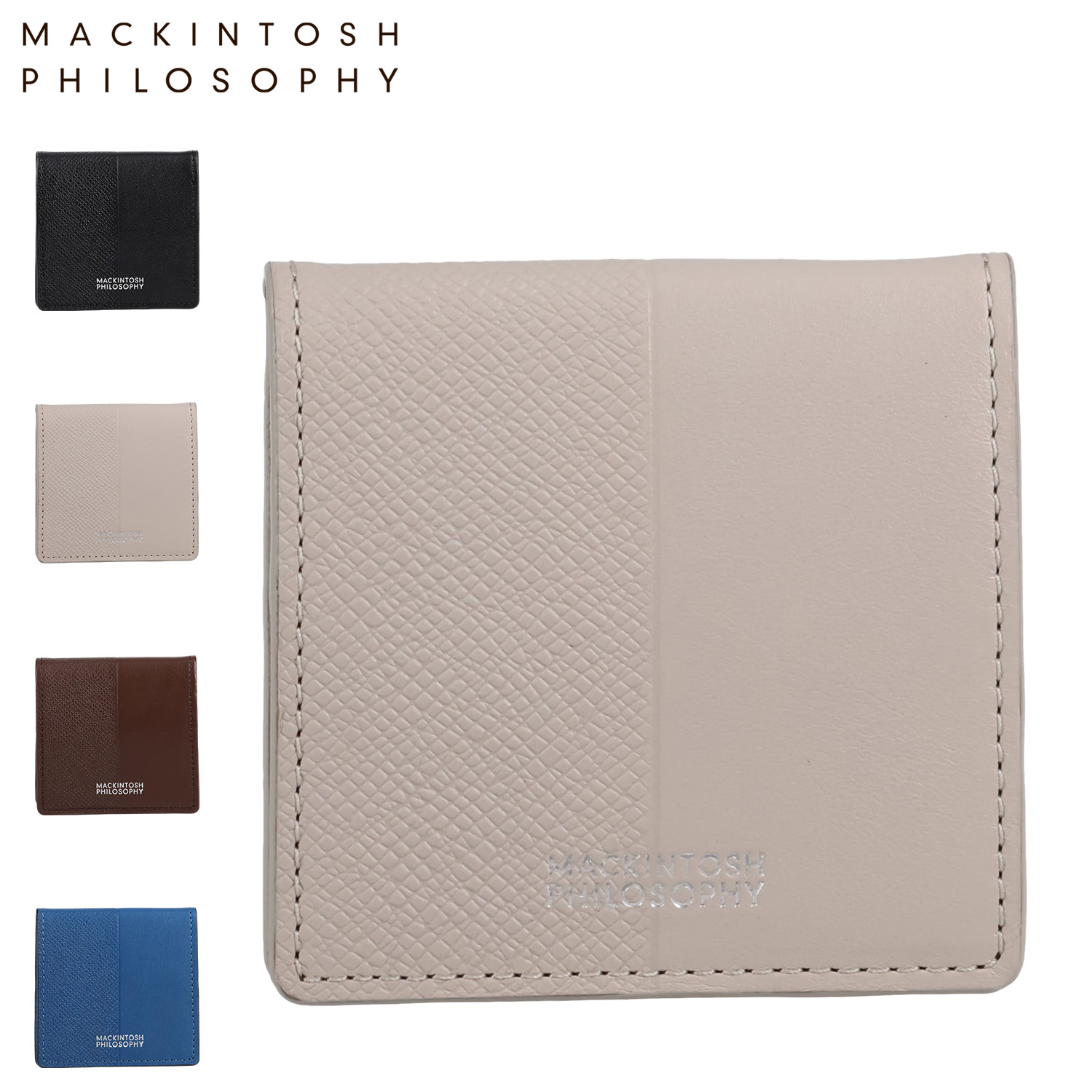 マッキントッシュ フィロソフィー MACKINTOSH PHILOSOPHY 財布 小銭入れ コインケース メンズ レディース BOX型 エクセラ ブラック ホワイト ブラウン ブルー 黒 MAPW-00231