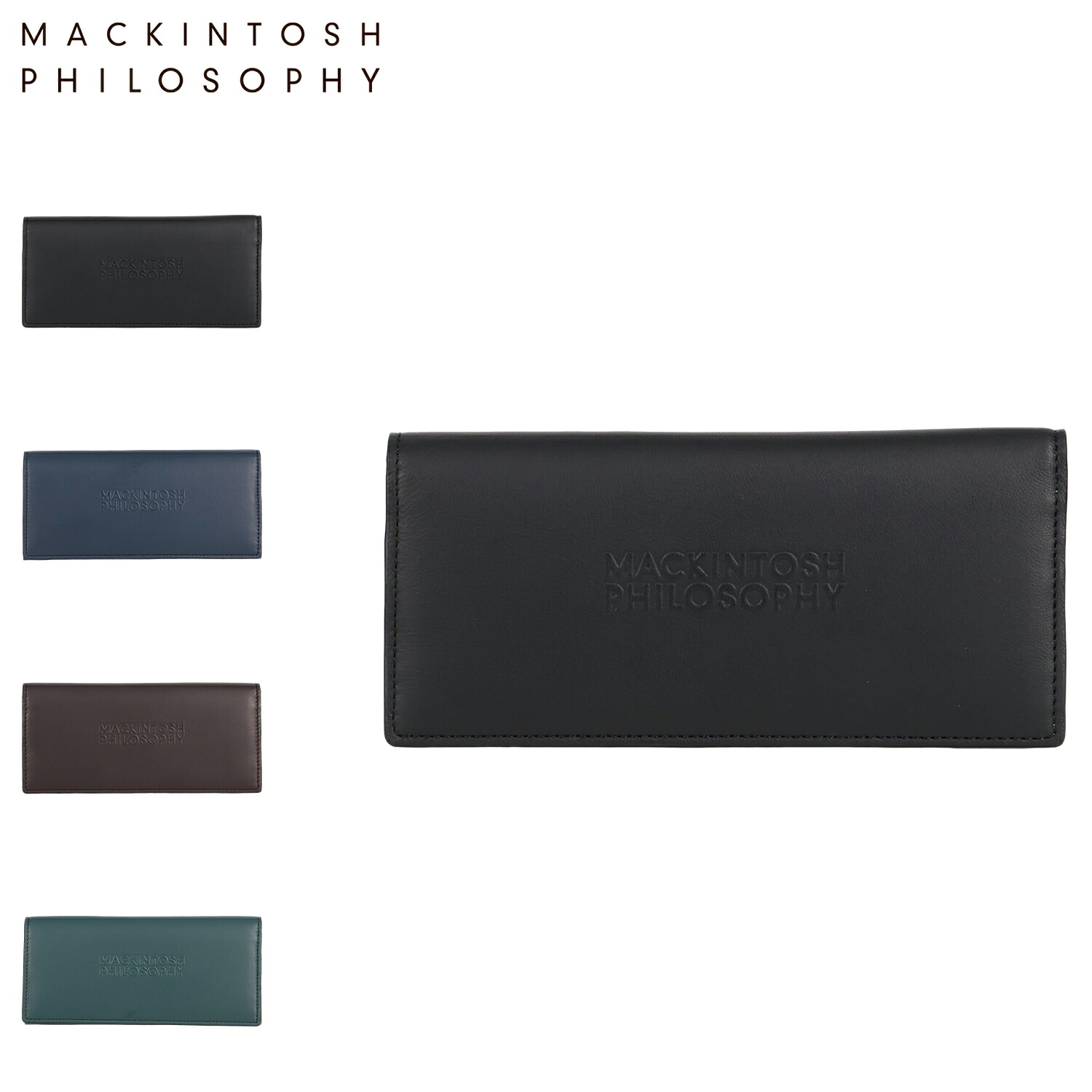 【最大1000円OFFクーポン発行中 4/12 23:59まで！】 マッキントッシュ フィロソフィー MACKINTOSH PHILOSOPHY 長財布 メンズ レディース 本革 グランディ ブラック ネイビー ブラウン グリーン 黒 MAPW-00311