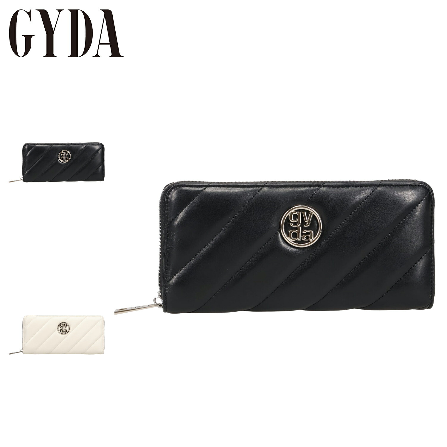 GYDA(ジェイダ)ラウンドファスナー長財布 GY-W241 キルティングメタル 楽天市場】ジェイダ GYDA 財布 長財布 キルティング メタル