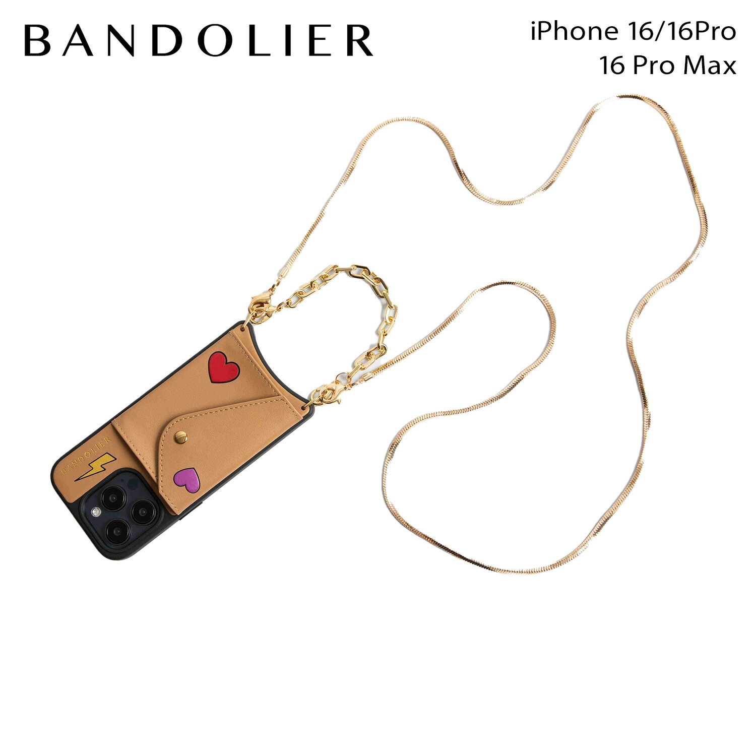 BANDOLIER GIA TAN iPhone16pro ストラップ付き　完売 楽天市場】【最大1000円OFFクーポン発行中】 BANDOLIER GIA TAN バンド