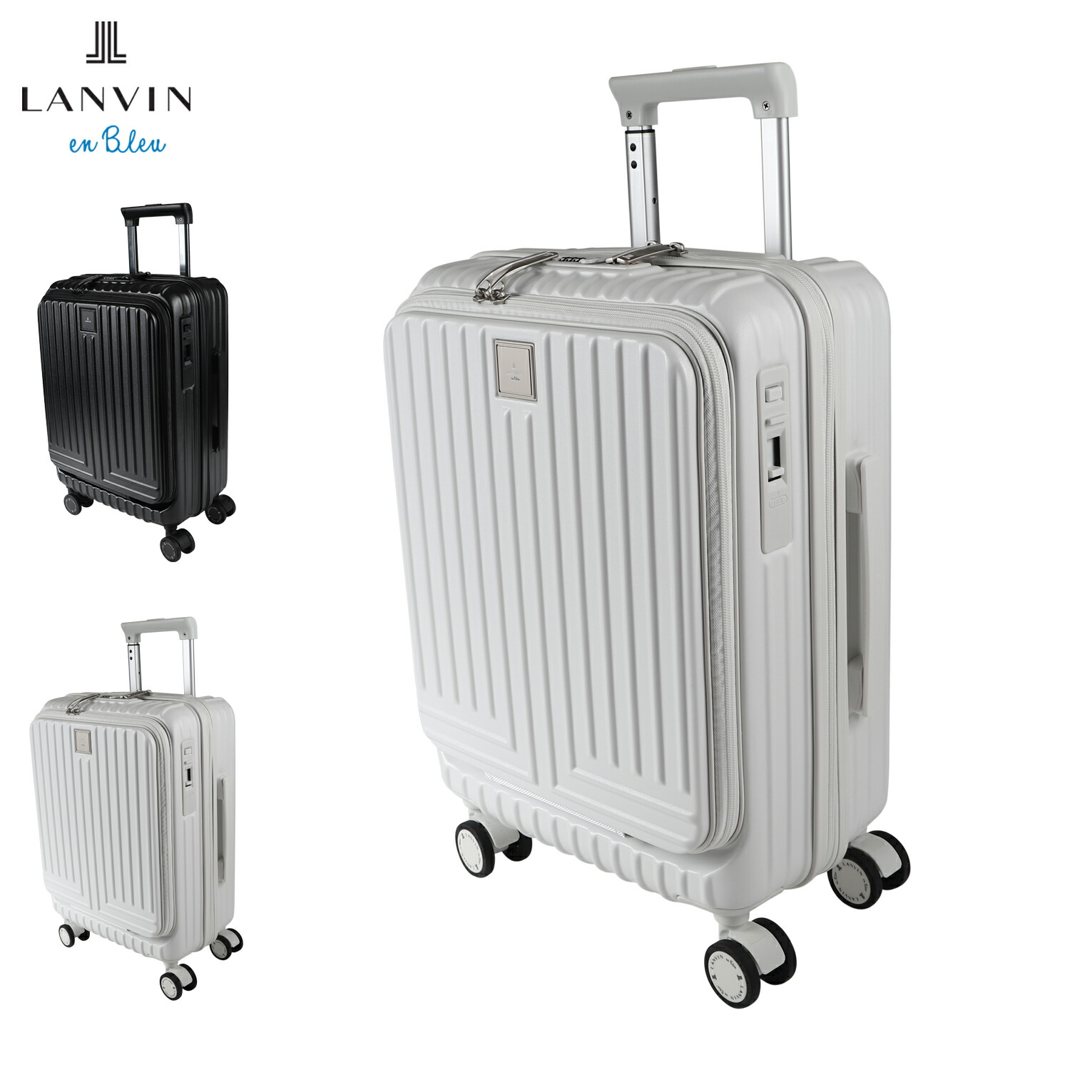 【momo】超美品♪ランバン オンブルー スーツケース 42L【ホワイト】 LANVIN en Bleu 最大46% 9/11限定 ランバンオンブルー