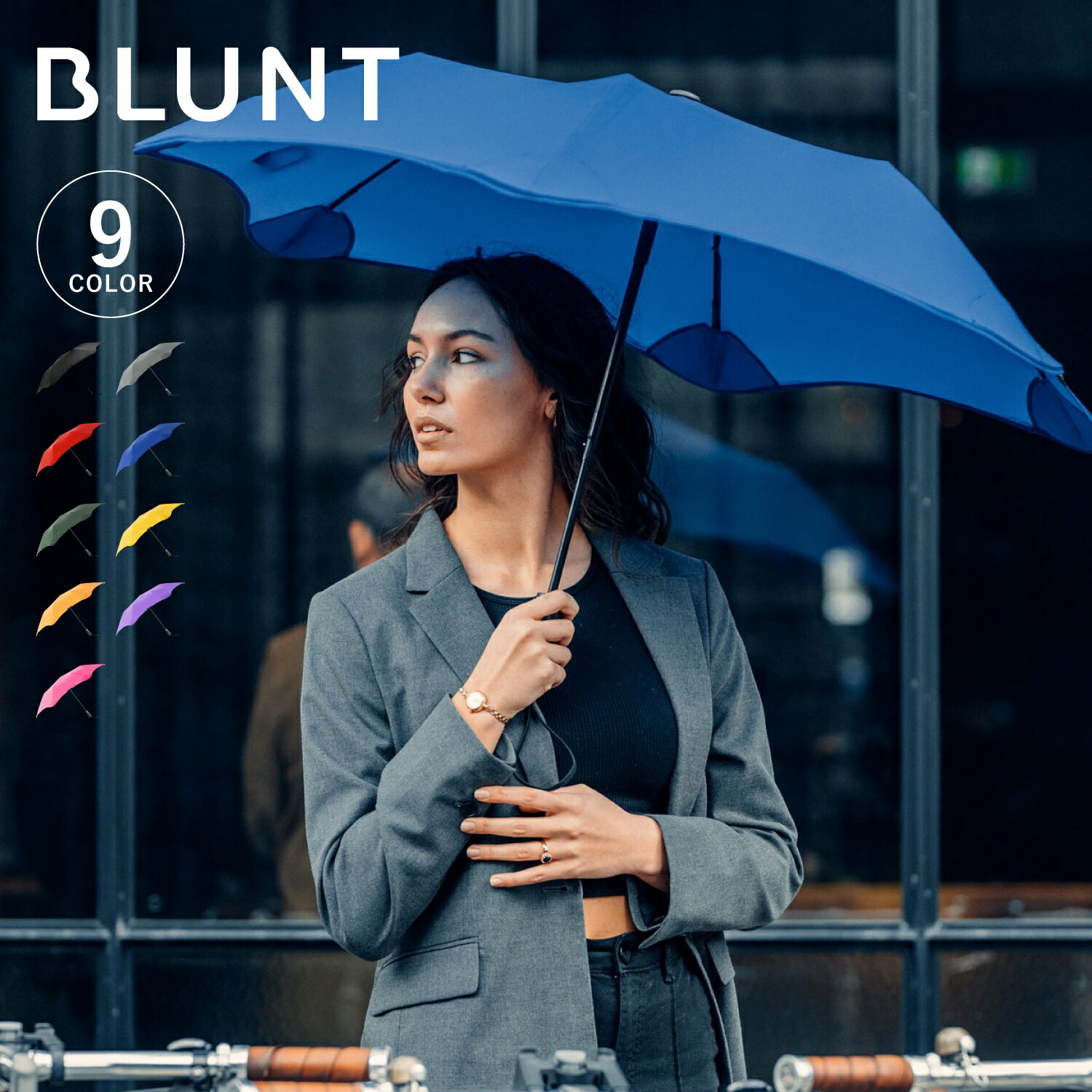雨傘】ブラント (BLUNT) Metro メトロ 無地 折りたたみ傘【公式
