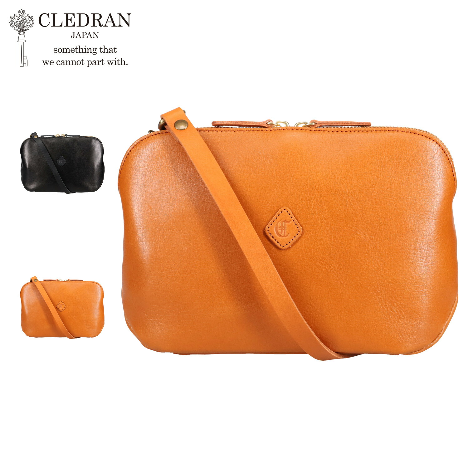 【クーポン対象外】 CLEDRAN クレドラン バッグ ショルダーバッグ お財布ポシェット レディース 斜めがけ 軽量 日本製 FLAM WALLET SHOULDER ブラック ブラウン 黒 CL2763 母の日