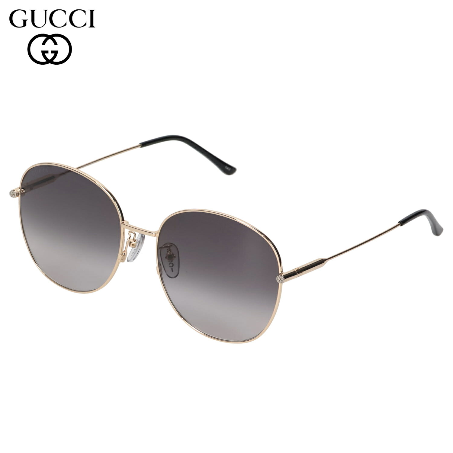 【最大1000円OFFクーポン発行中 4/12 23:59まで！】 グッチ GUCCI サングラス メンズ レディース アジアンフィット UVカット 紫外線対策 SUNGLASSES ゴールド GG1416SK