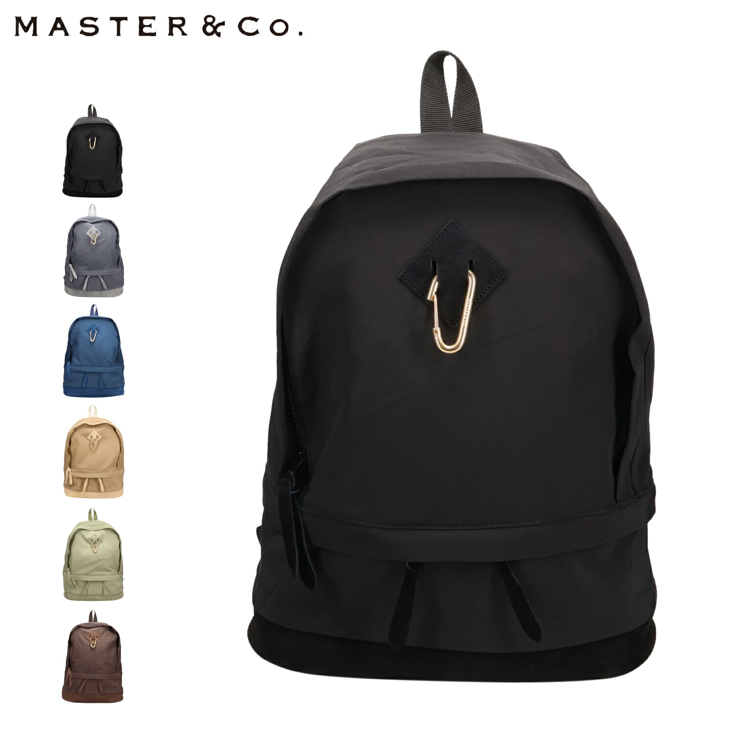 MASTER&Co.カラビナ付き スエードボトム デイパック 楽天市場】MASTER&Co. スエードボトム デイパック マスター