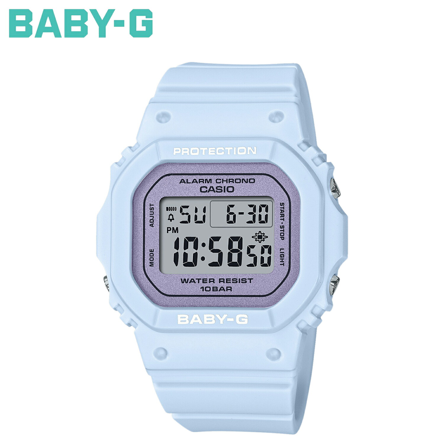 ビ*ー様 BABY-G 　BABY-GBGD-565SJ-2JF　水色　スケルト BABY-G】BGD-565シリーズ / BGD-565GC-2JF （クリアブルー