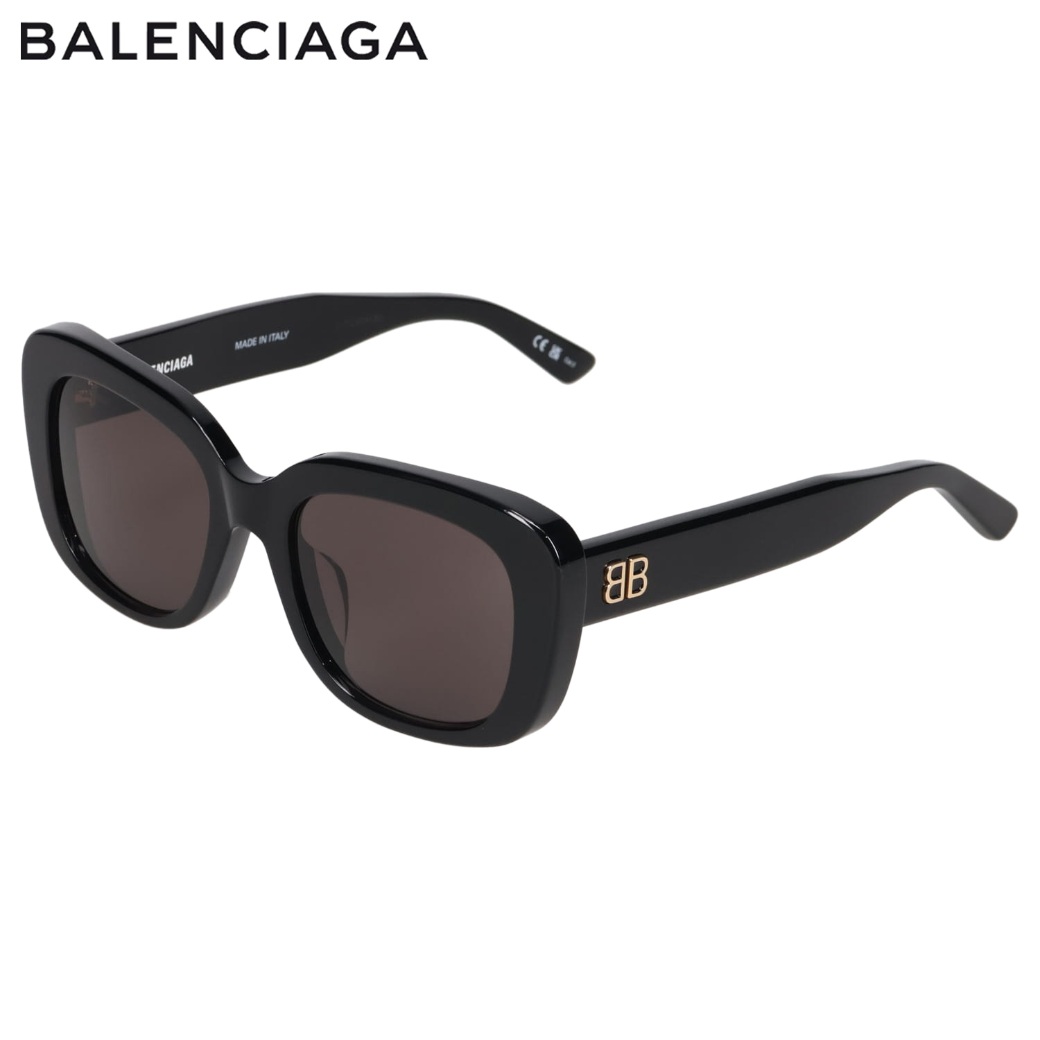 【最大1000円OFFクーポン発行中 7/27 10:59まで!】 バレンシアガ BALENCIAGA サングラス レディース UVカット アジアンフィット SUNGLASSES ブラック 黒 BB0295SK-001|スニークオンラインショップ